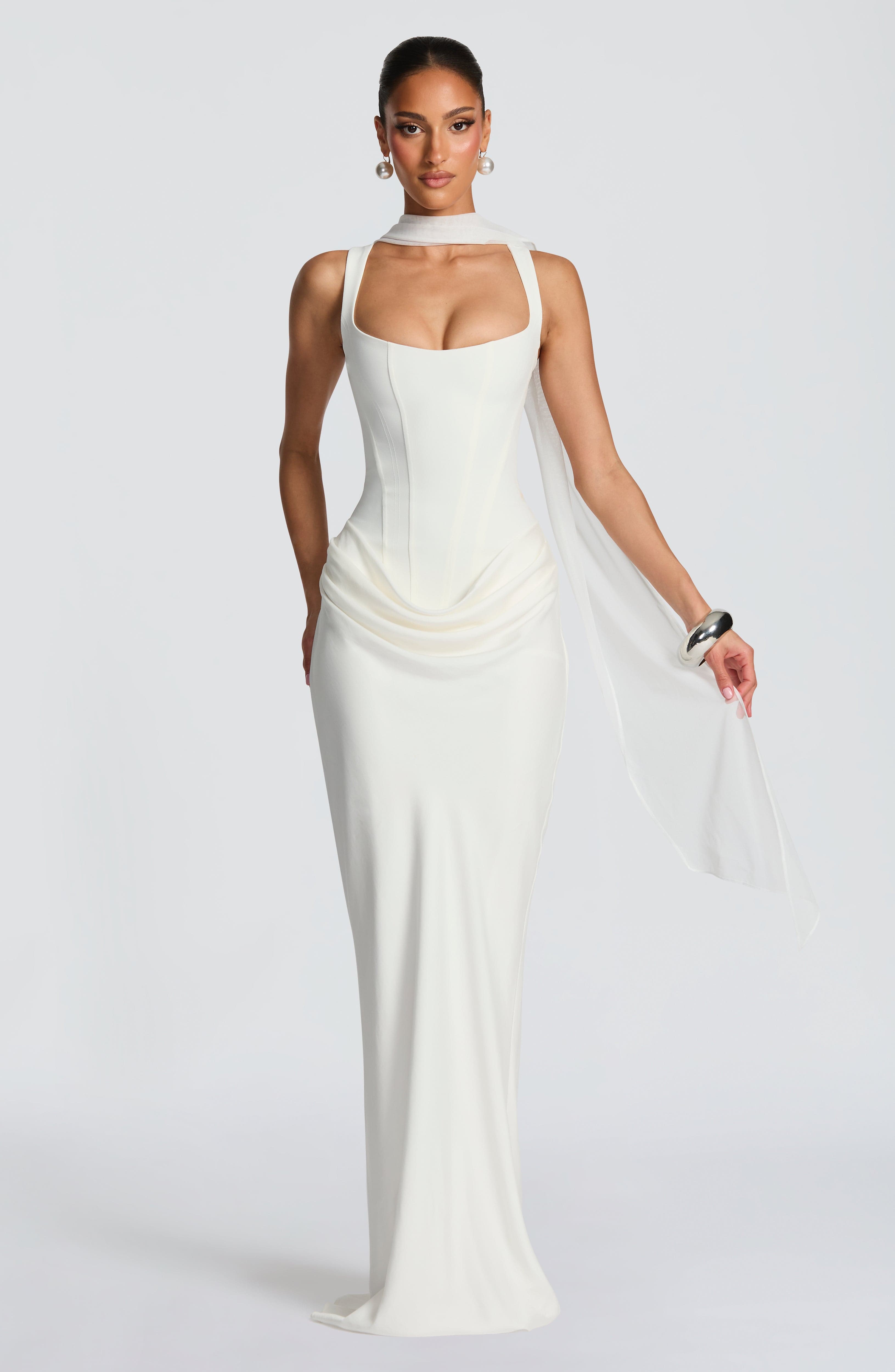 Cornelia Maxi Dress – Ivory