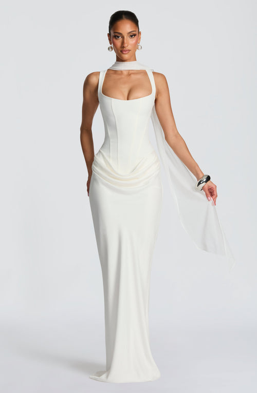 Cornelia Maxi Dress – Ivory