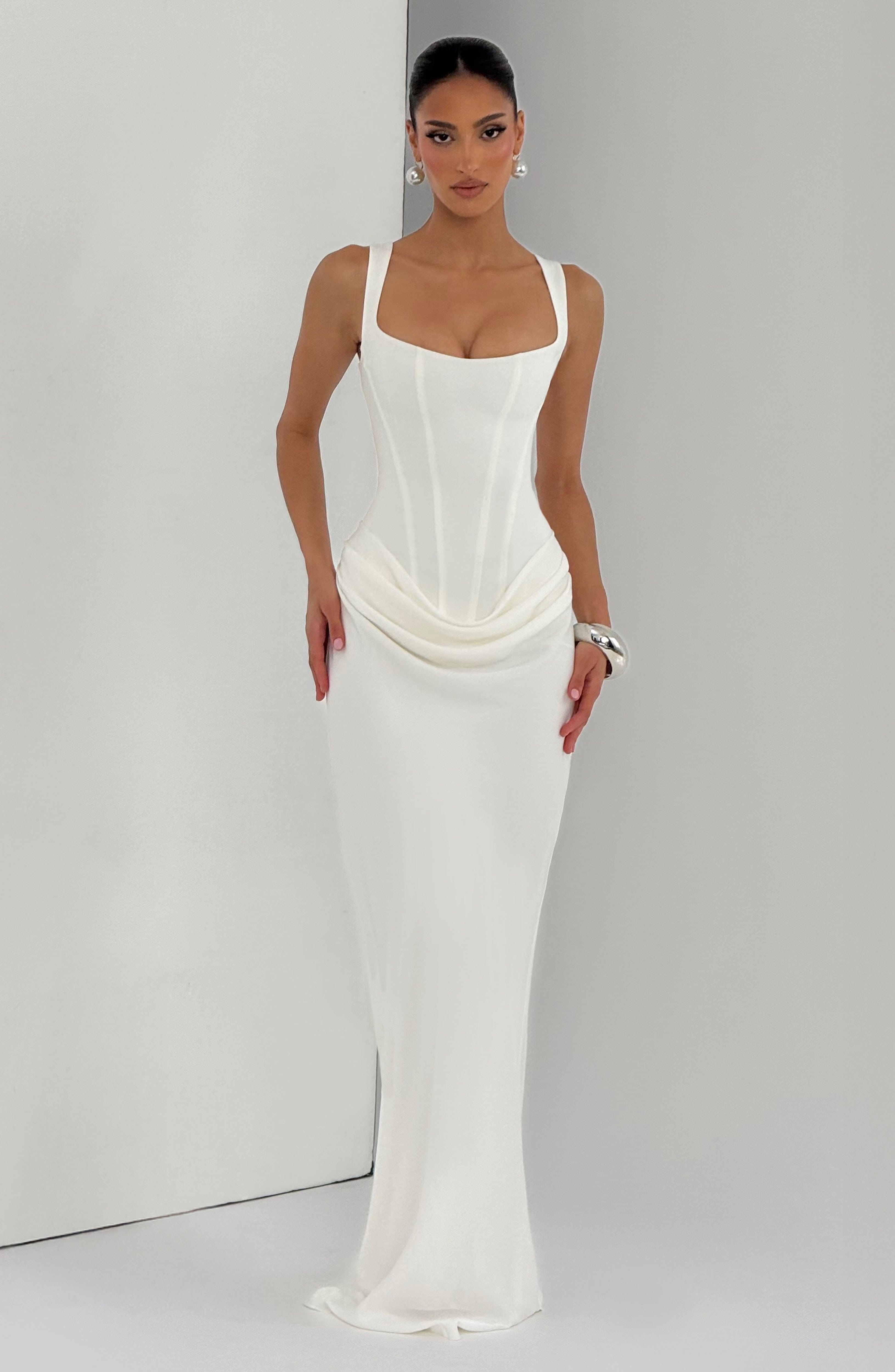 Cornelia Maxi Dress – Ivory