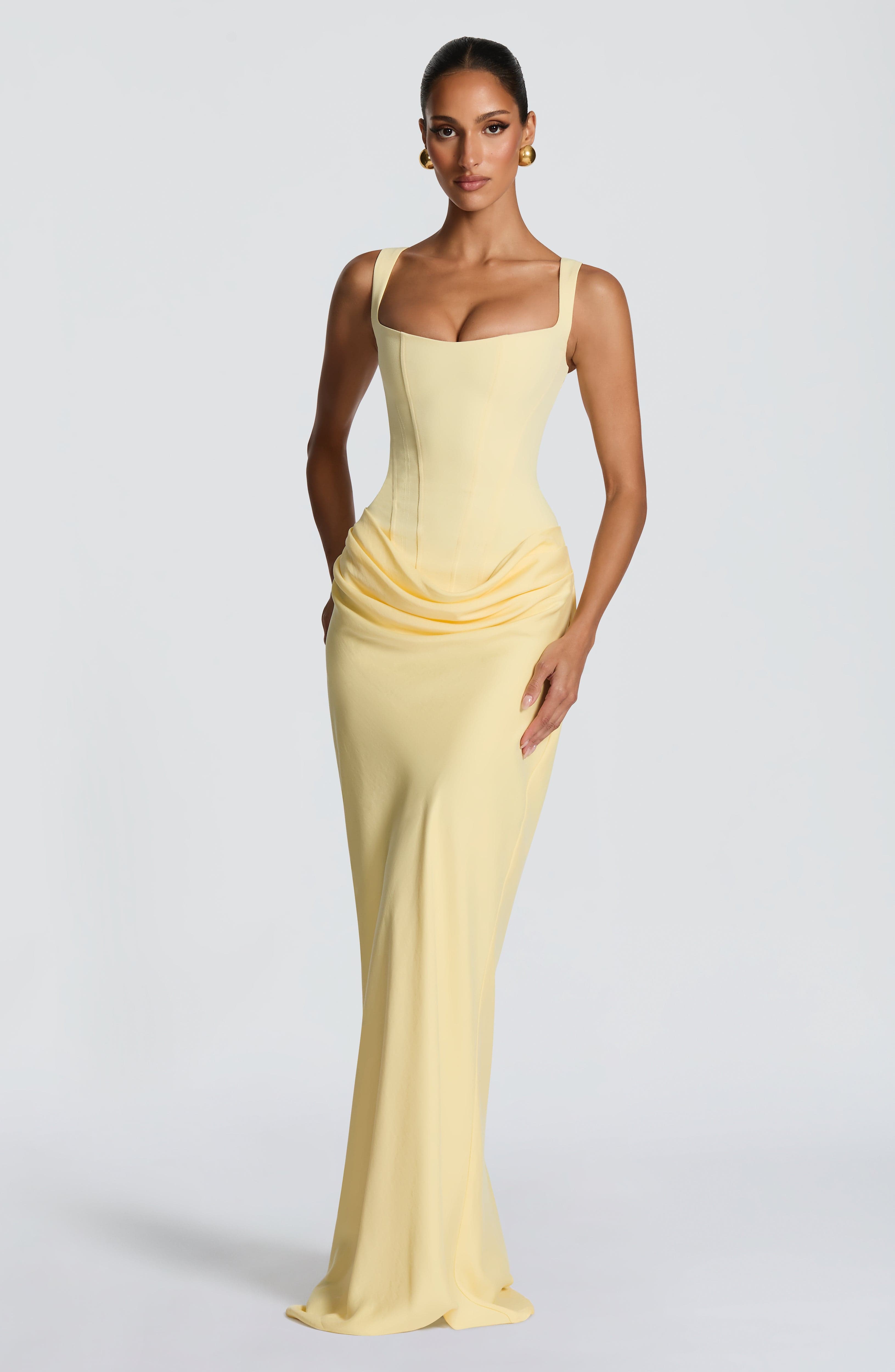 Cornelia Maxi Dress – Lemon