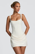 Elara Mini Dress – Ivory
