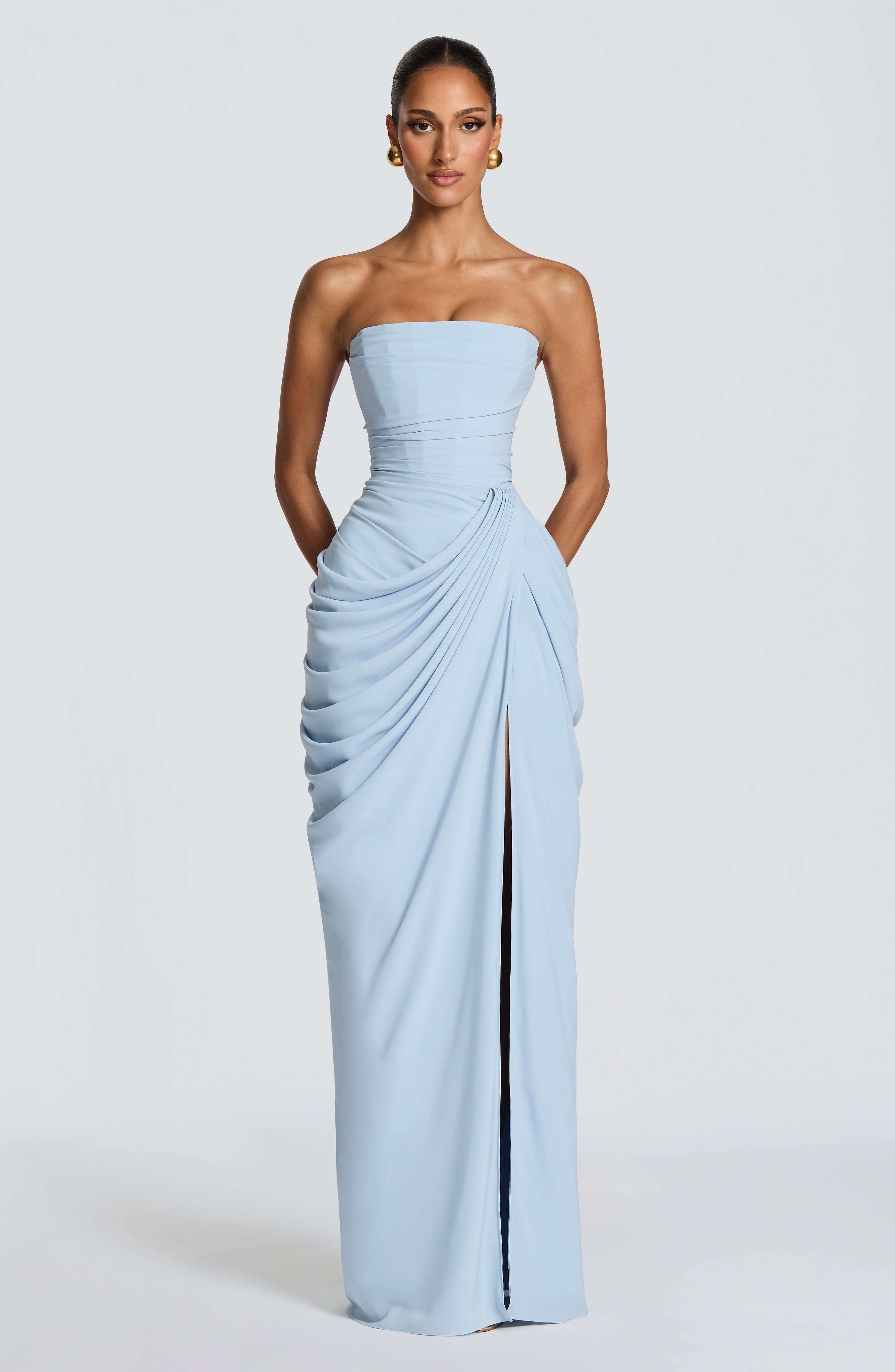 Aurora Maxi Dress – Glacier Blue