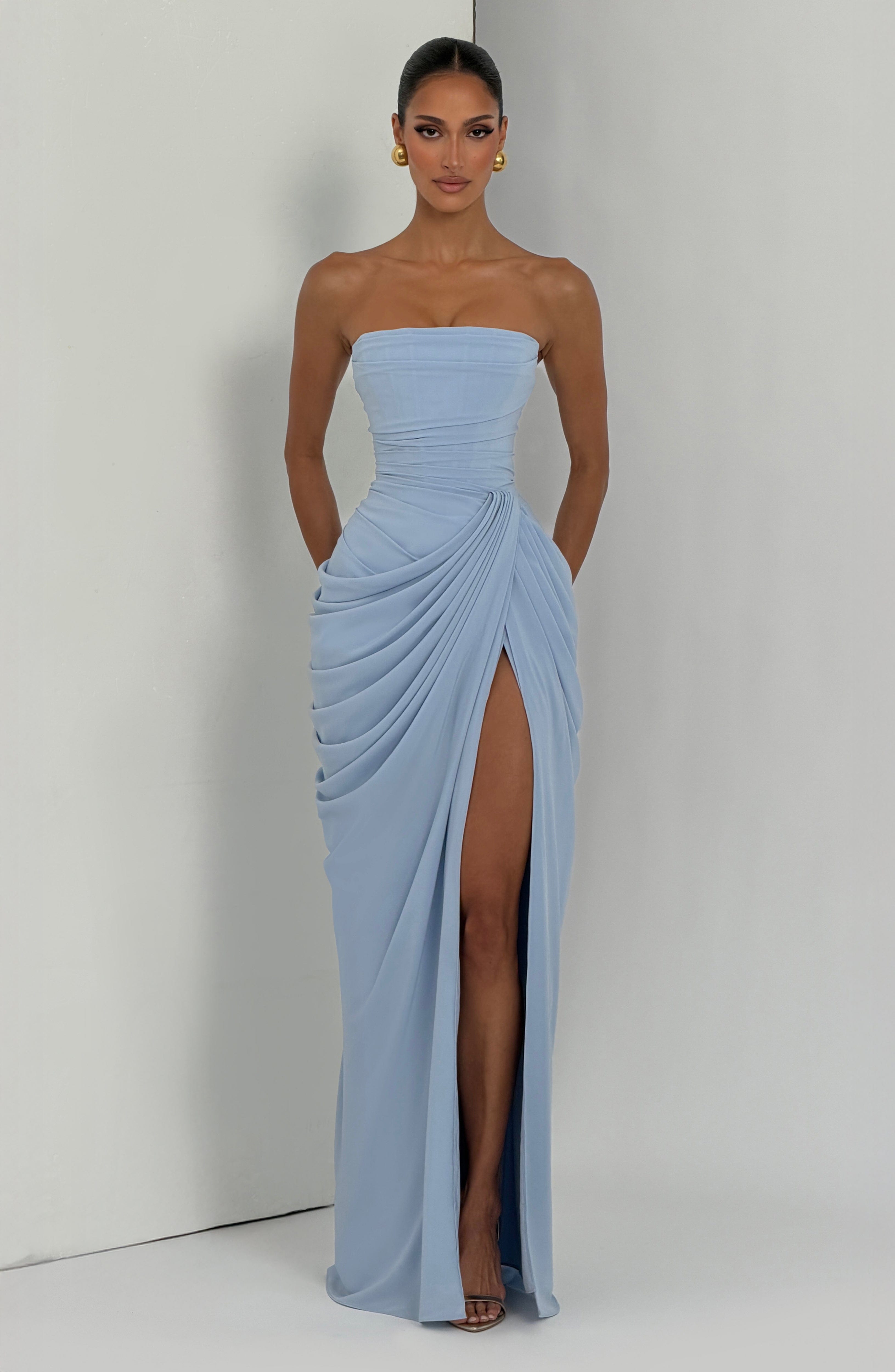 Aurora Maxi Dress – Glacier Blue
