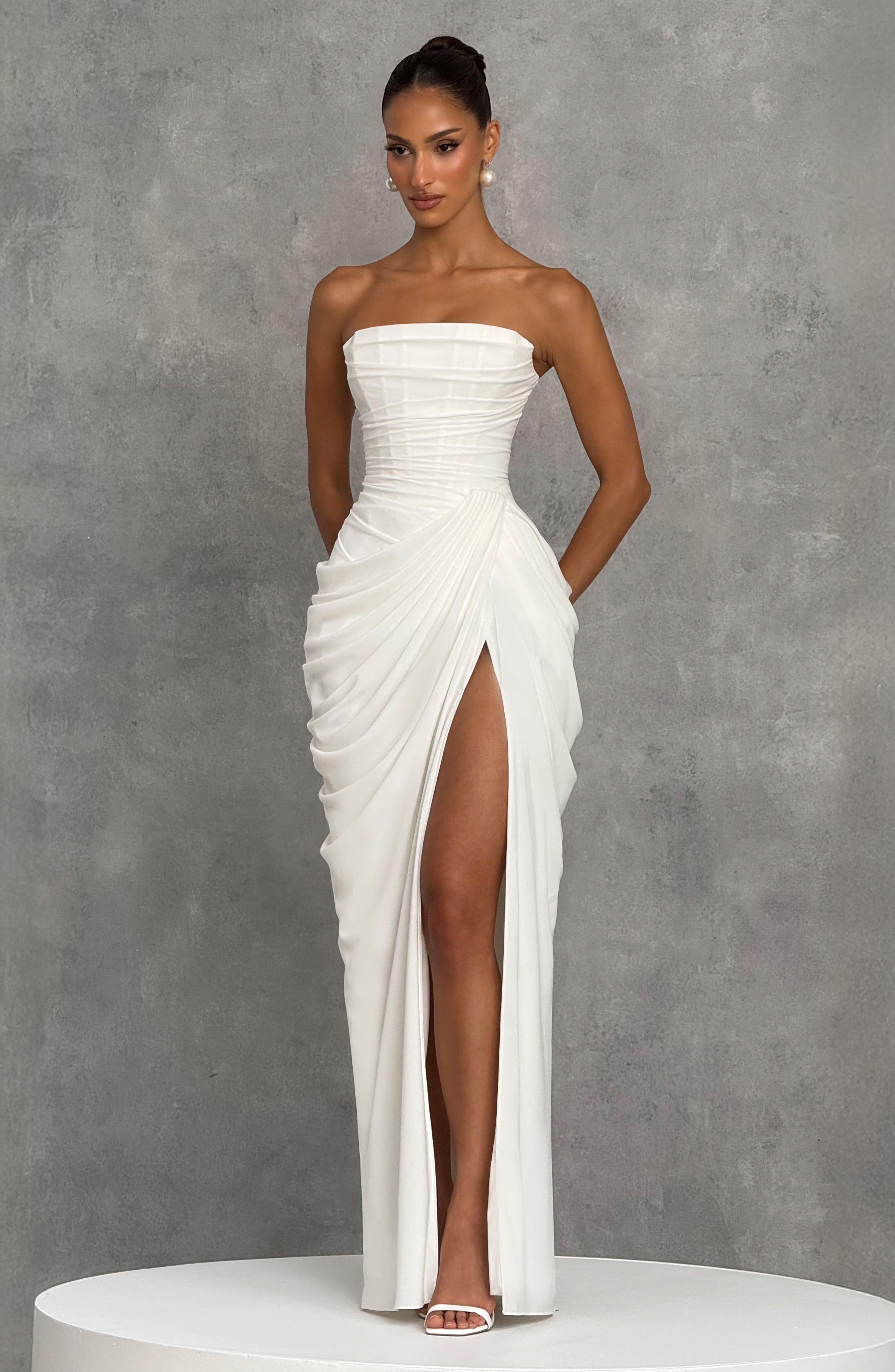 Cyra Maxi Dress – Ivory