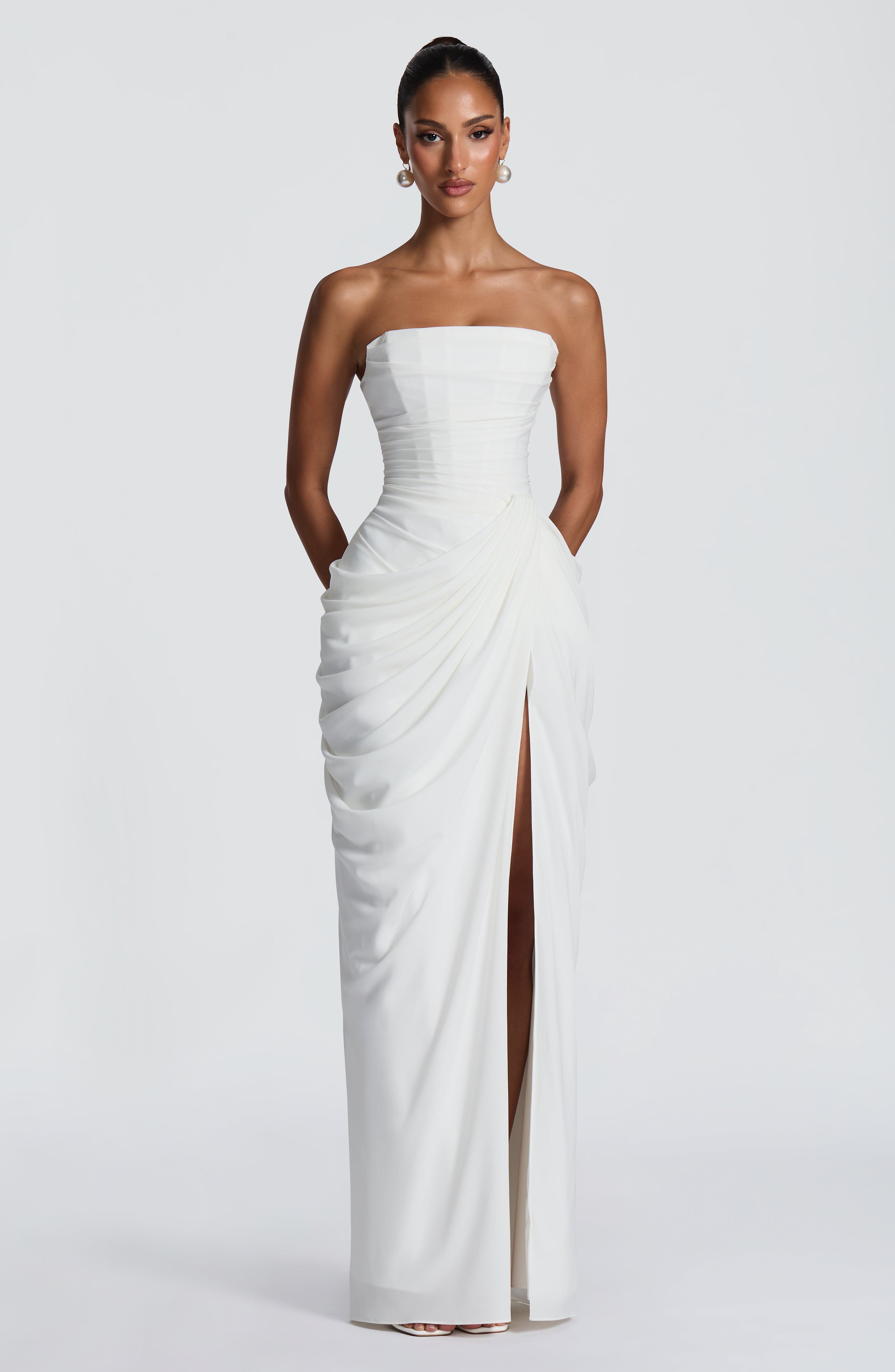 Cyra Maxi Dress – Ivory