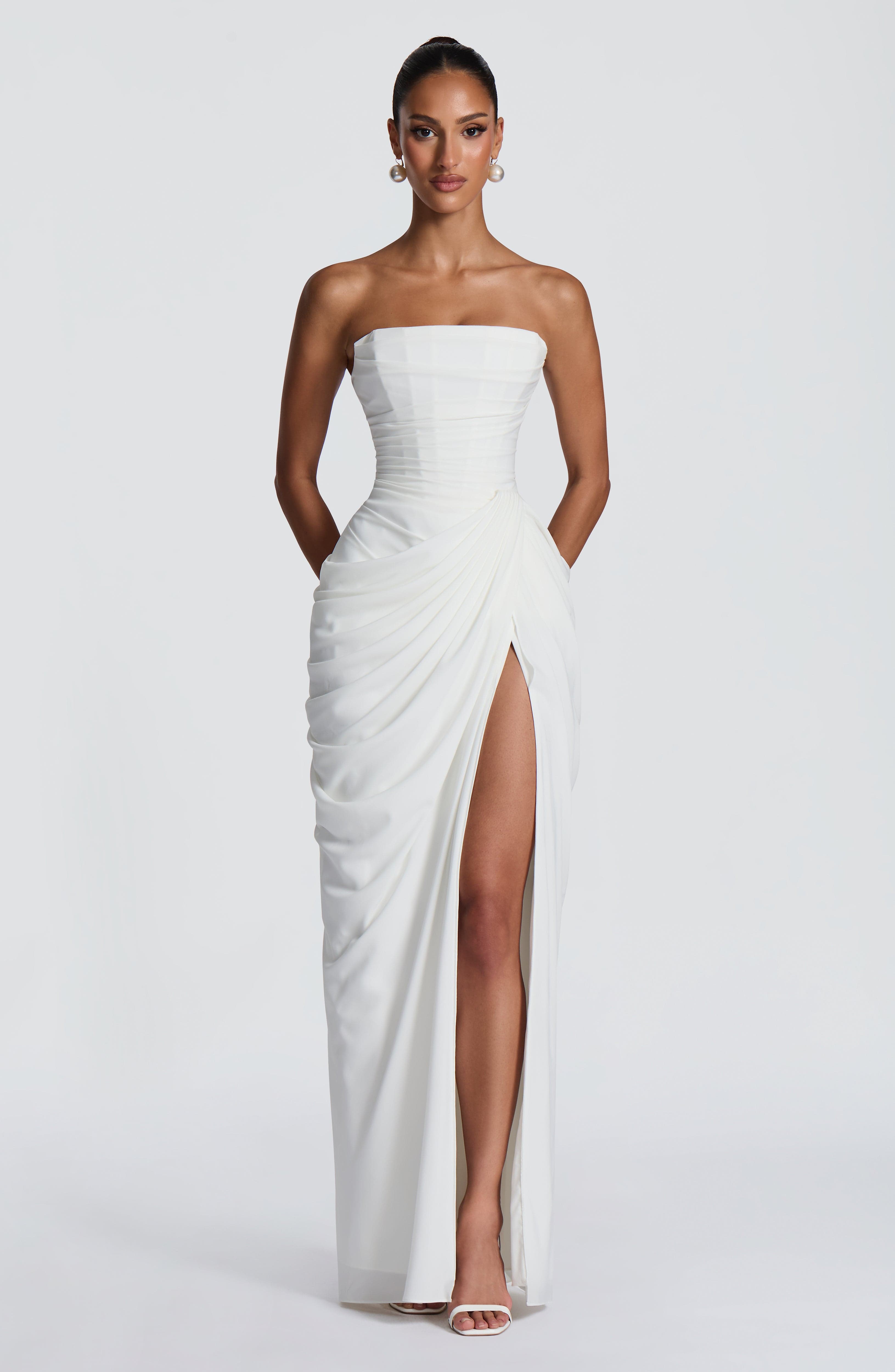 Cyra Maxi Dress – Ivory
