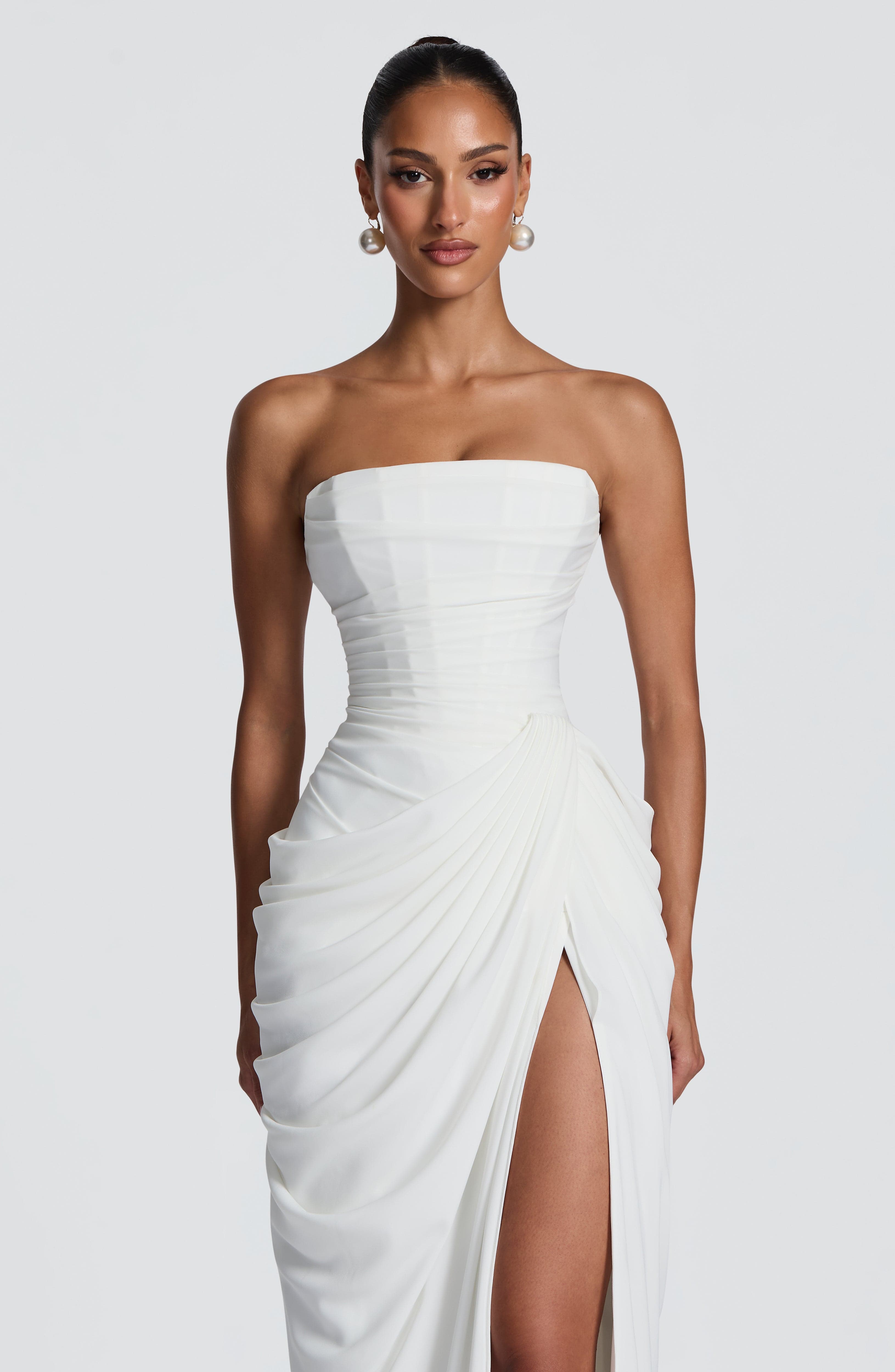 Cyra Maxi Dress – Ivory