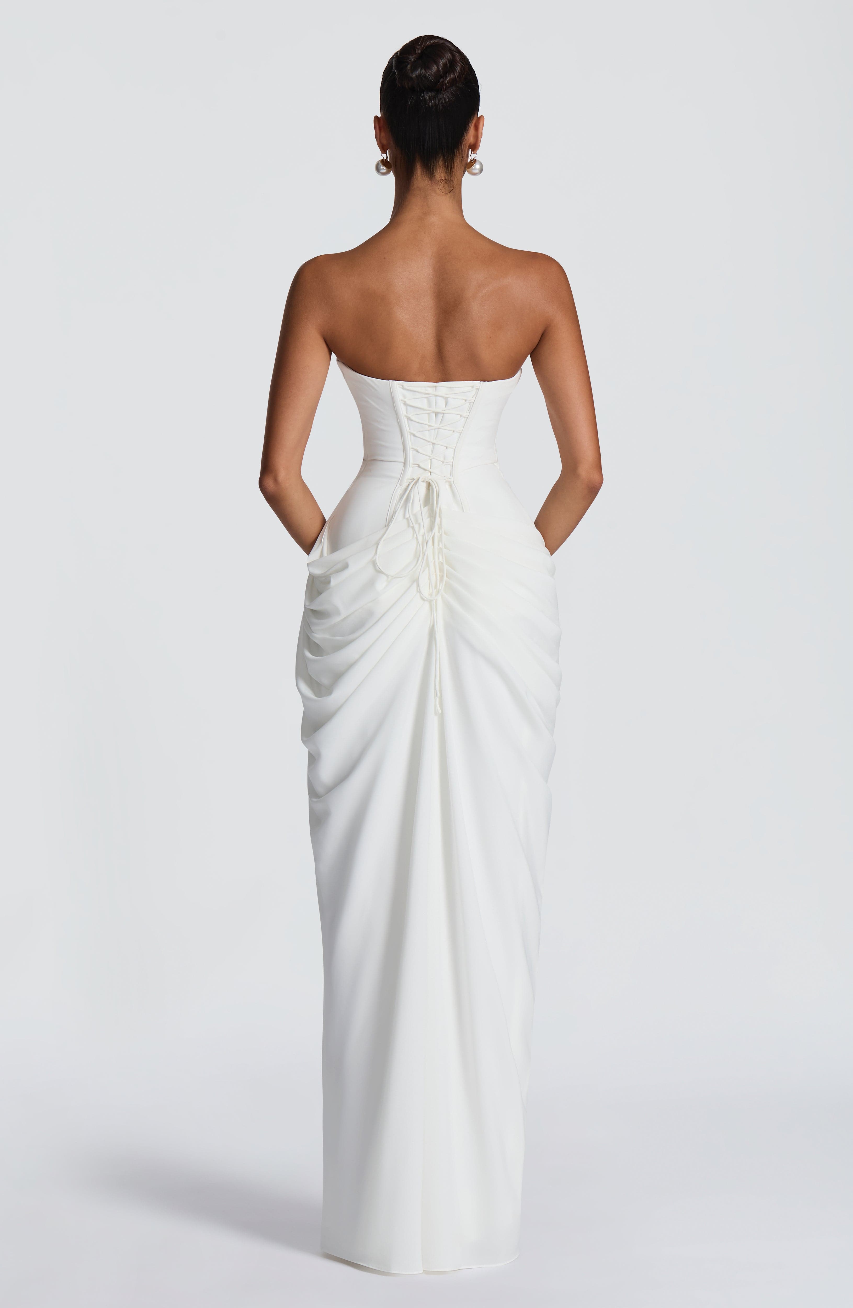 Cyra Maxi Dress – Ivory