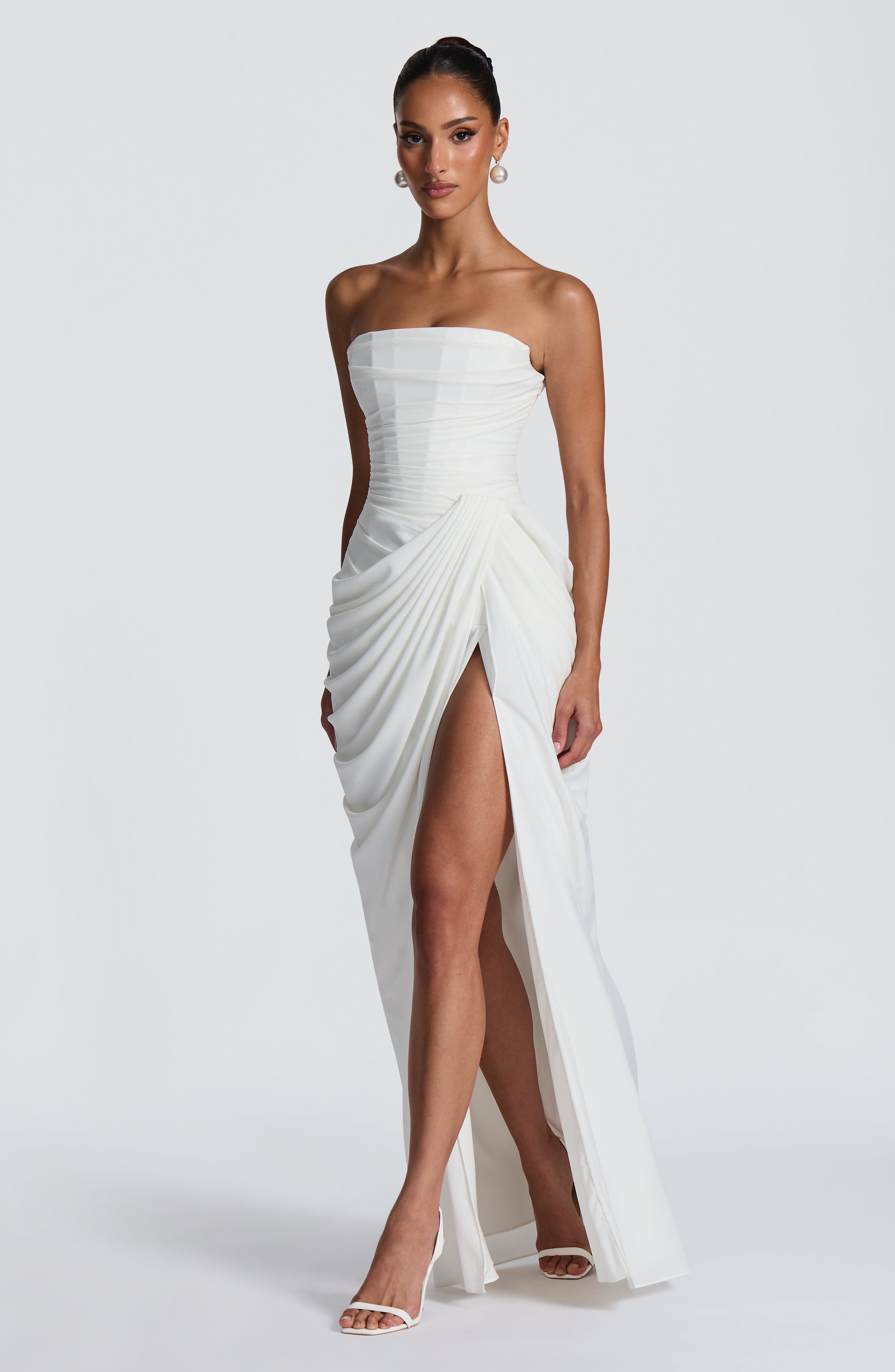 Cyra Maxi Dress – Ivory