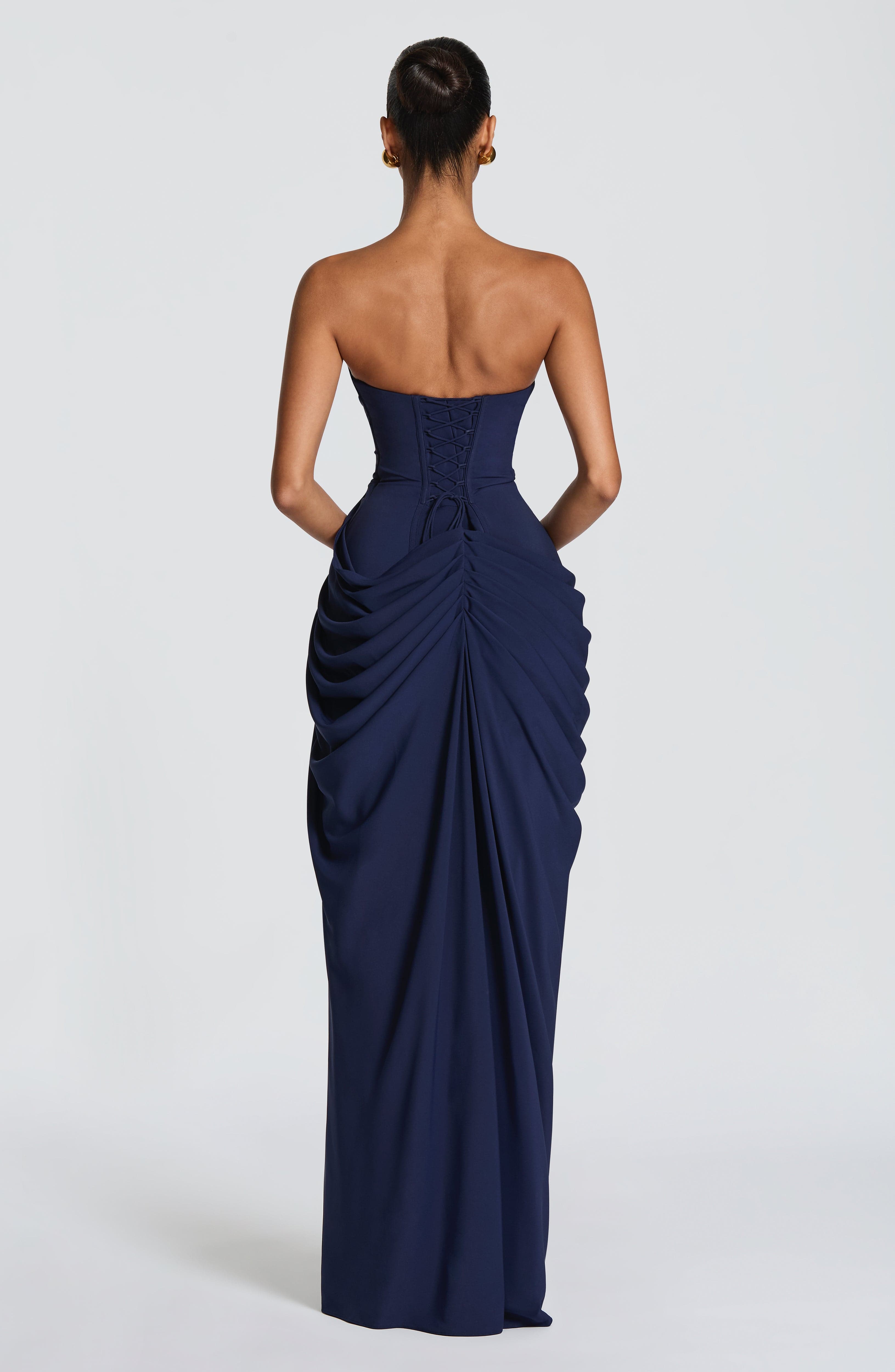 Cyra Maxi Dress – Navy