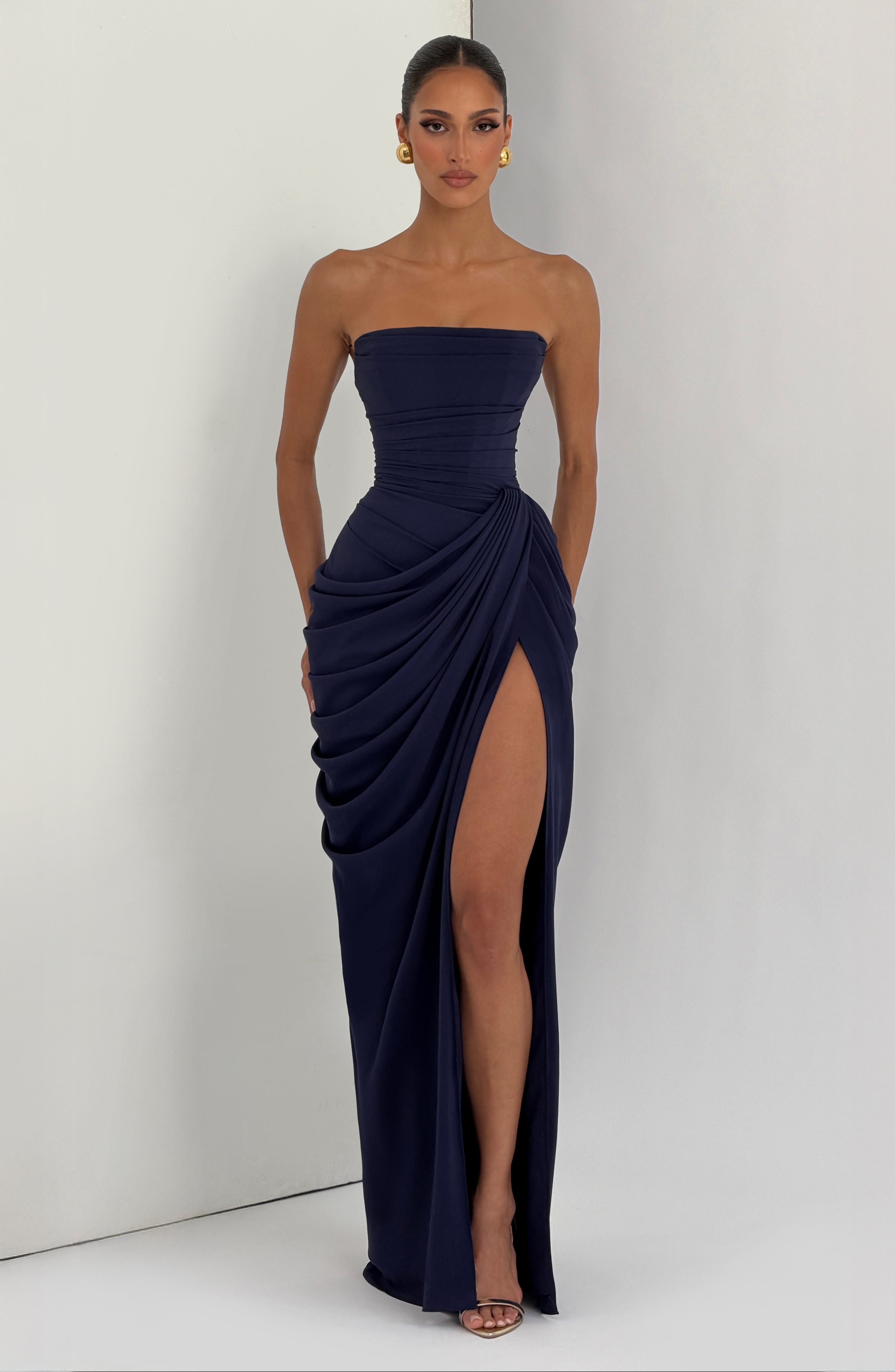Cyra Maxi Dress – Navy