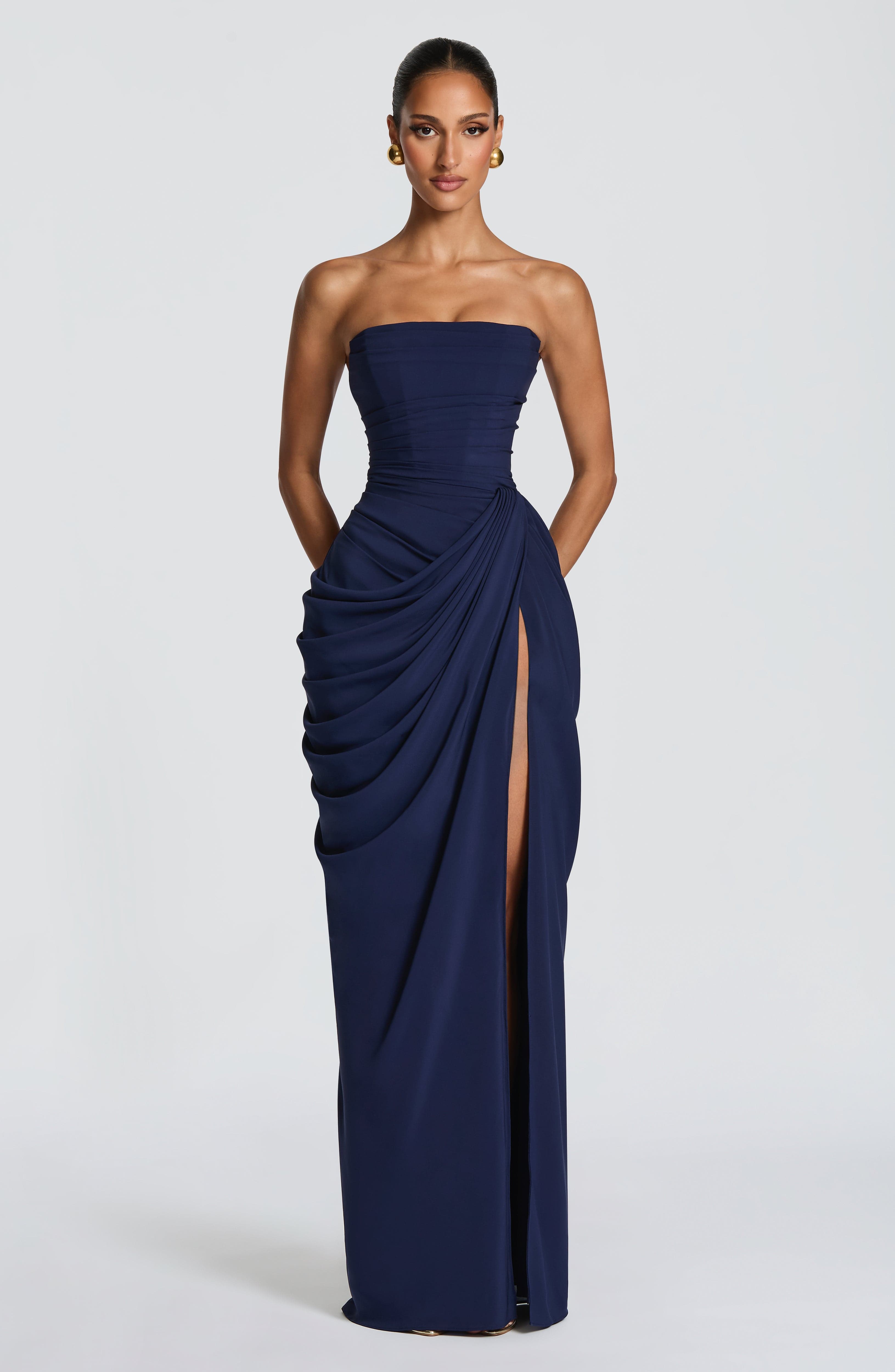 Cyra Maxi Dress – Navy