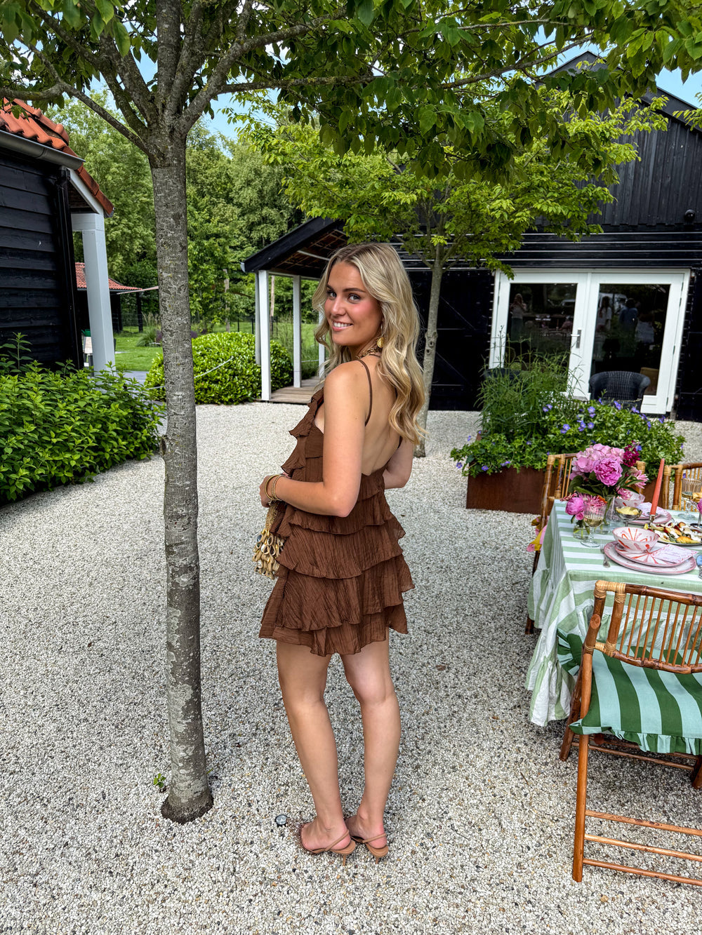 Women's Ruffle Mini Dress