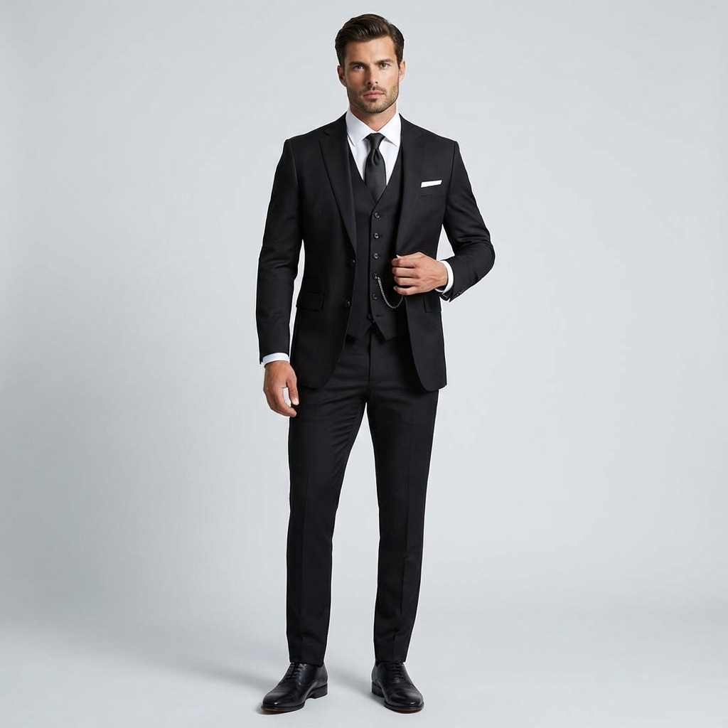 Men's Tailored Three-Piece Suit