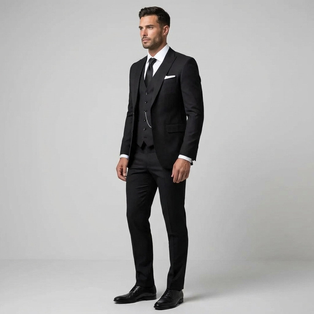 Men's Tailored Three-Piece Suit