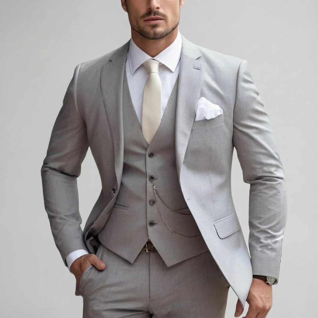 Men's Tailored Three-Piece Suit