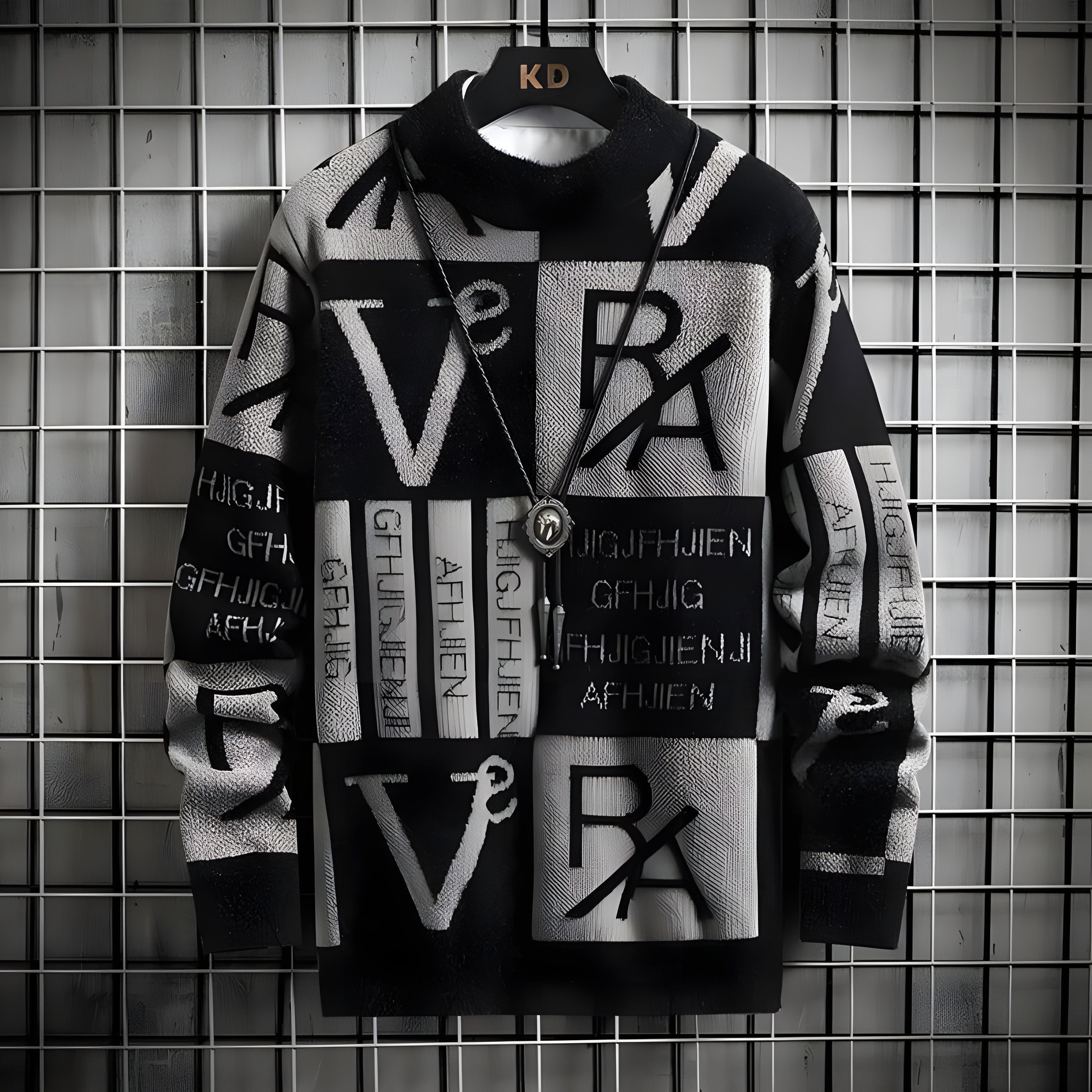 Men's Striped Knit Sweater