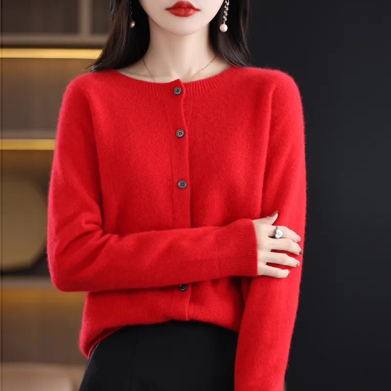 Women's Soft Knit Button-Up Cardigan