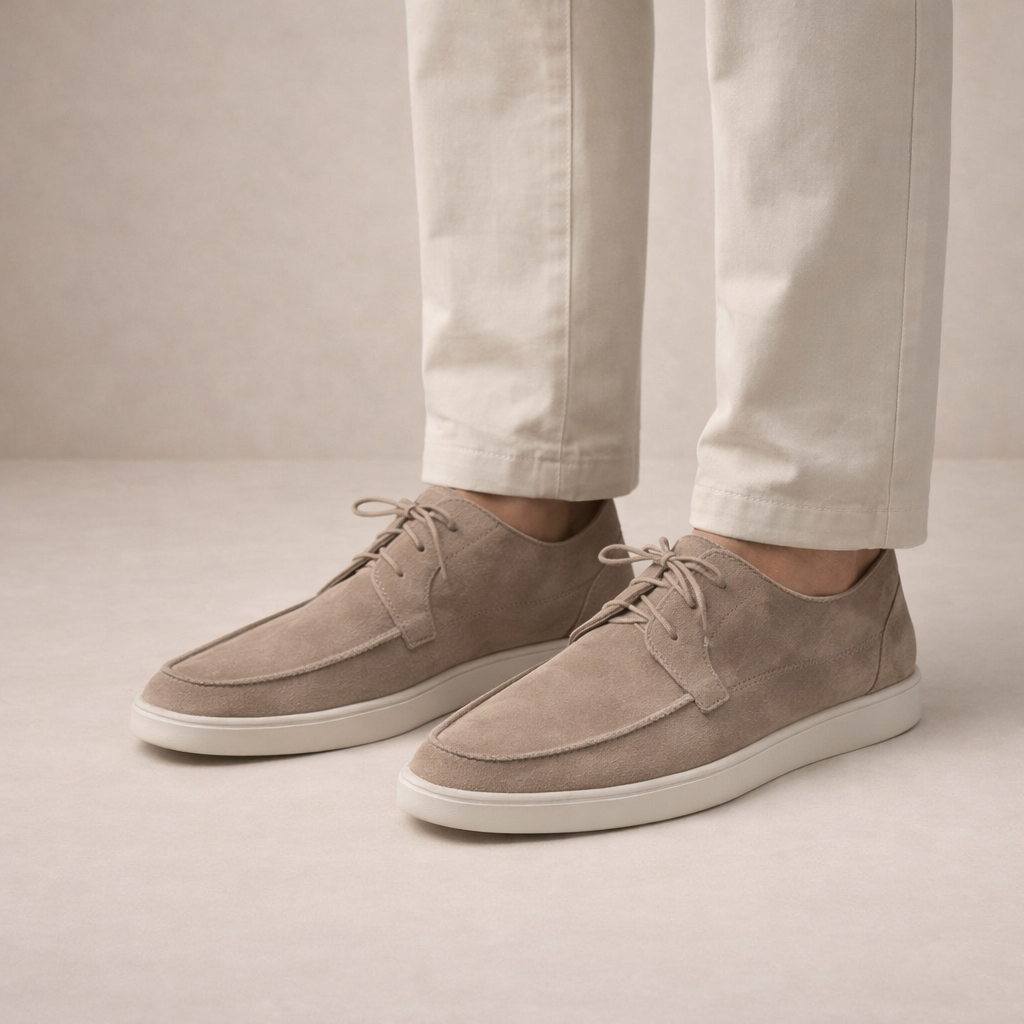 Men's Leather Lace-Up Loafers