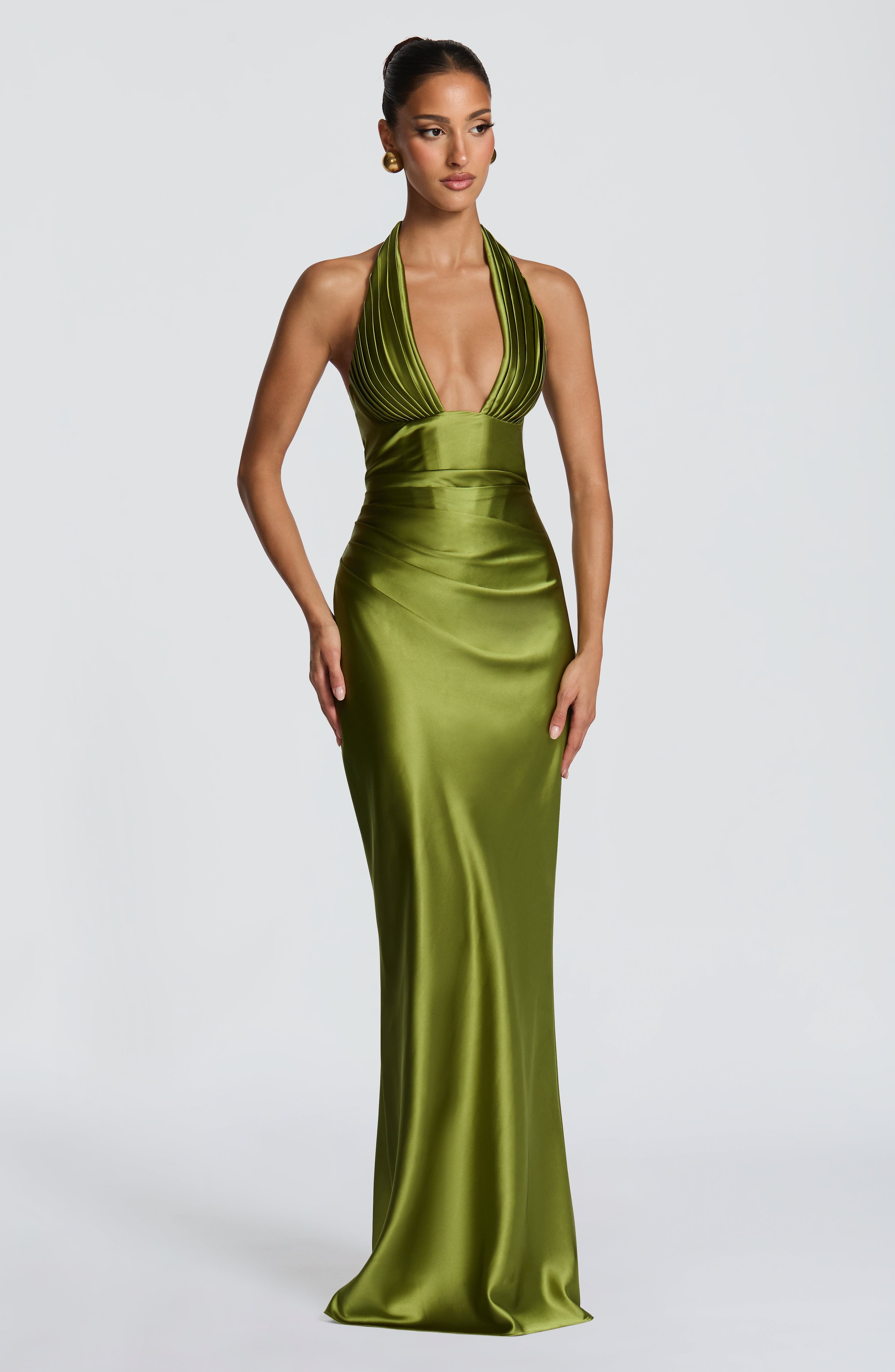 Elowen Maxi Dress – Olive