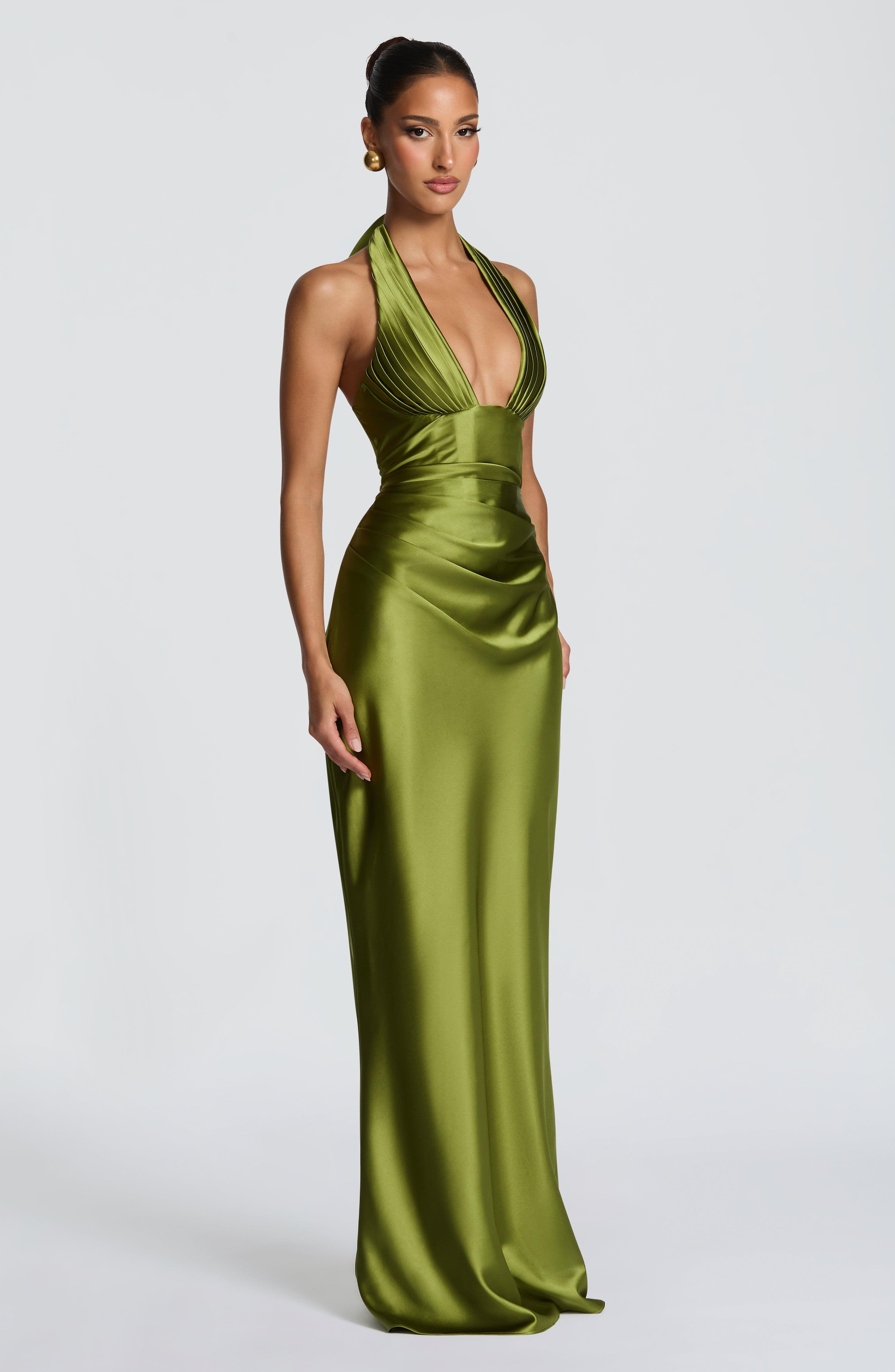 Elowen Maxi Dress – Olive