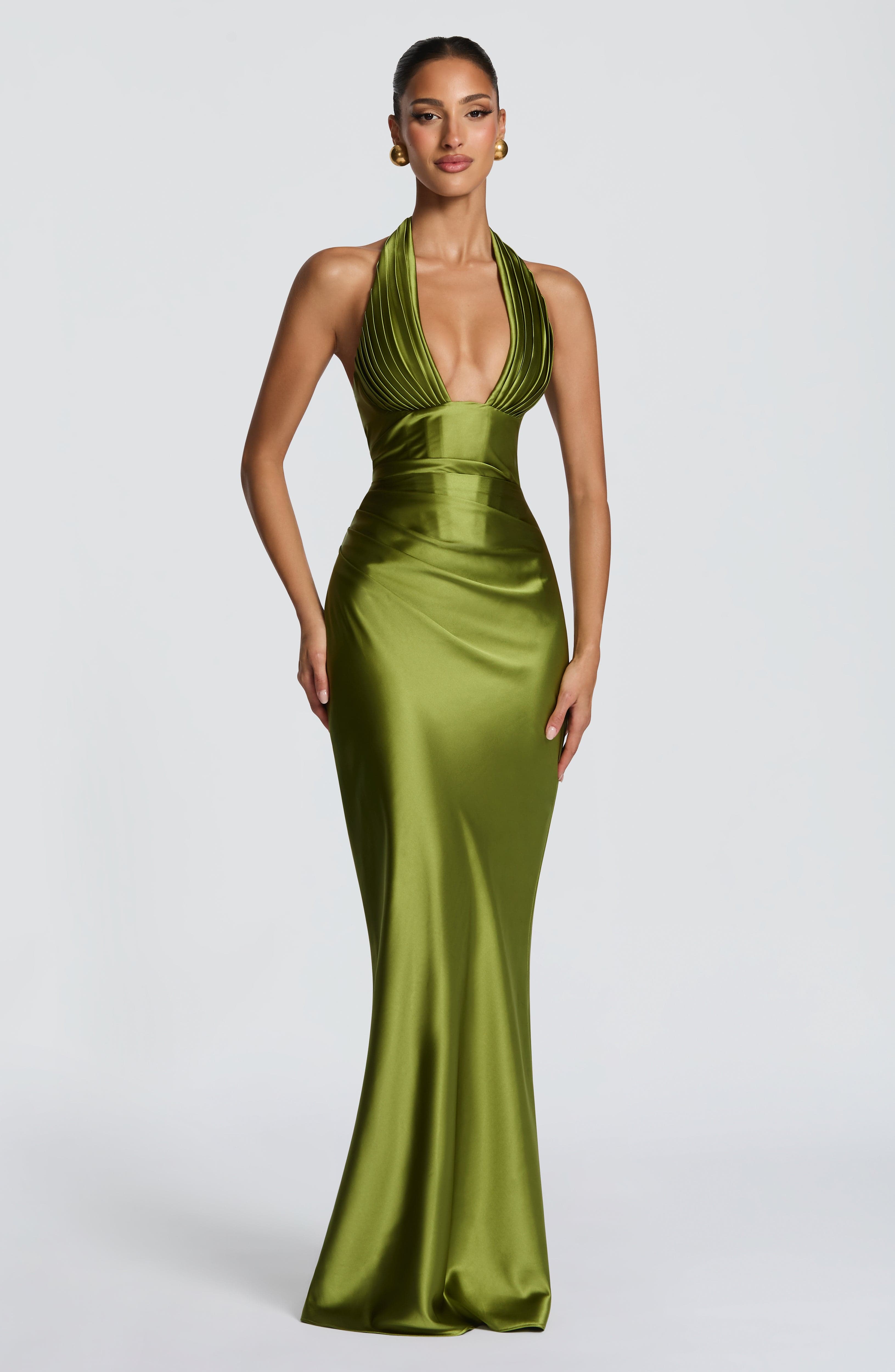 Elowen Maxi Dress – Olive