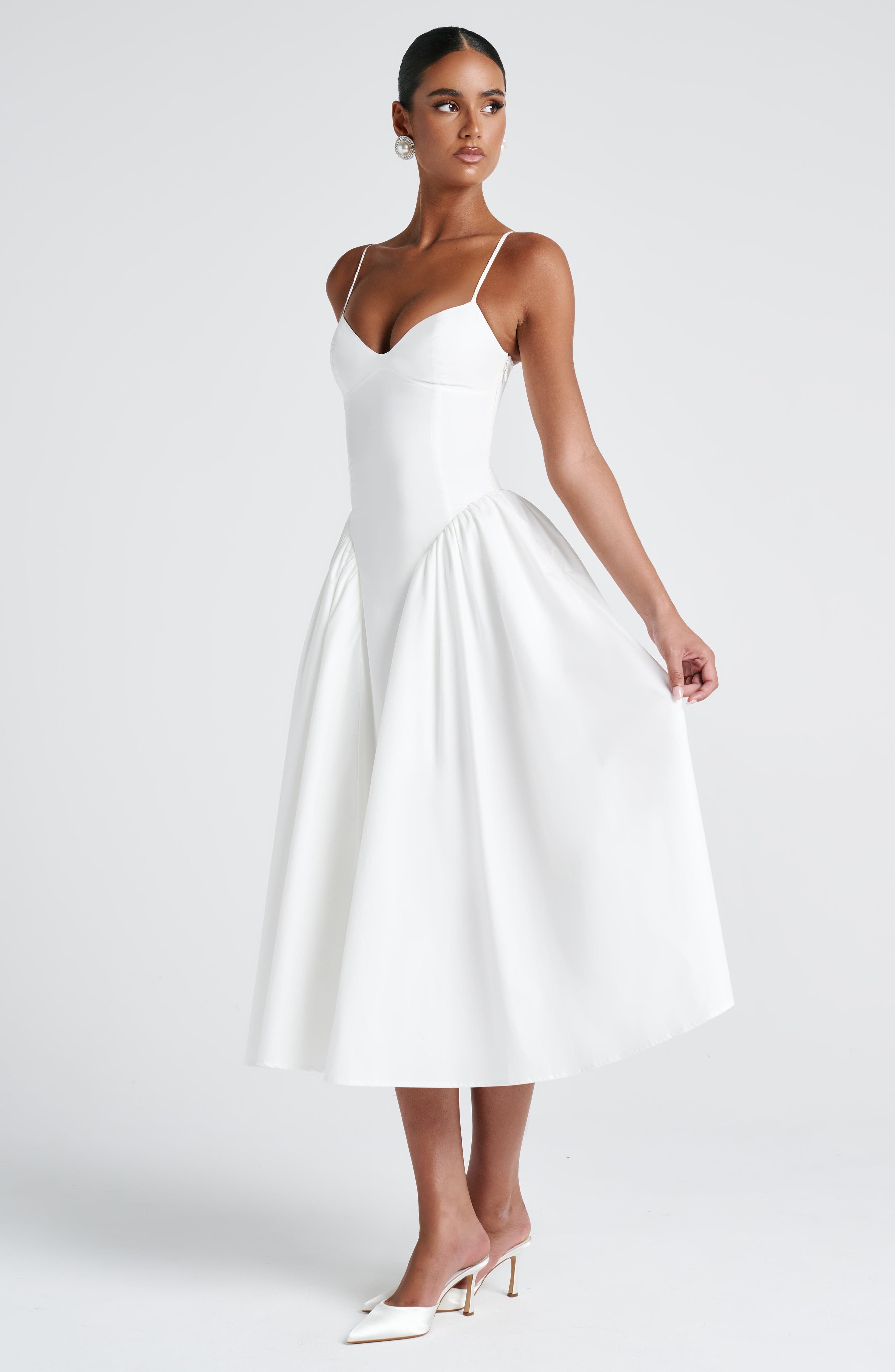 Emerson Midi Dress – Ivory