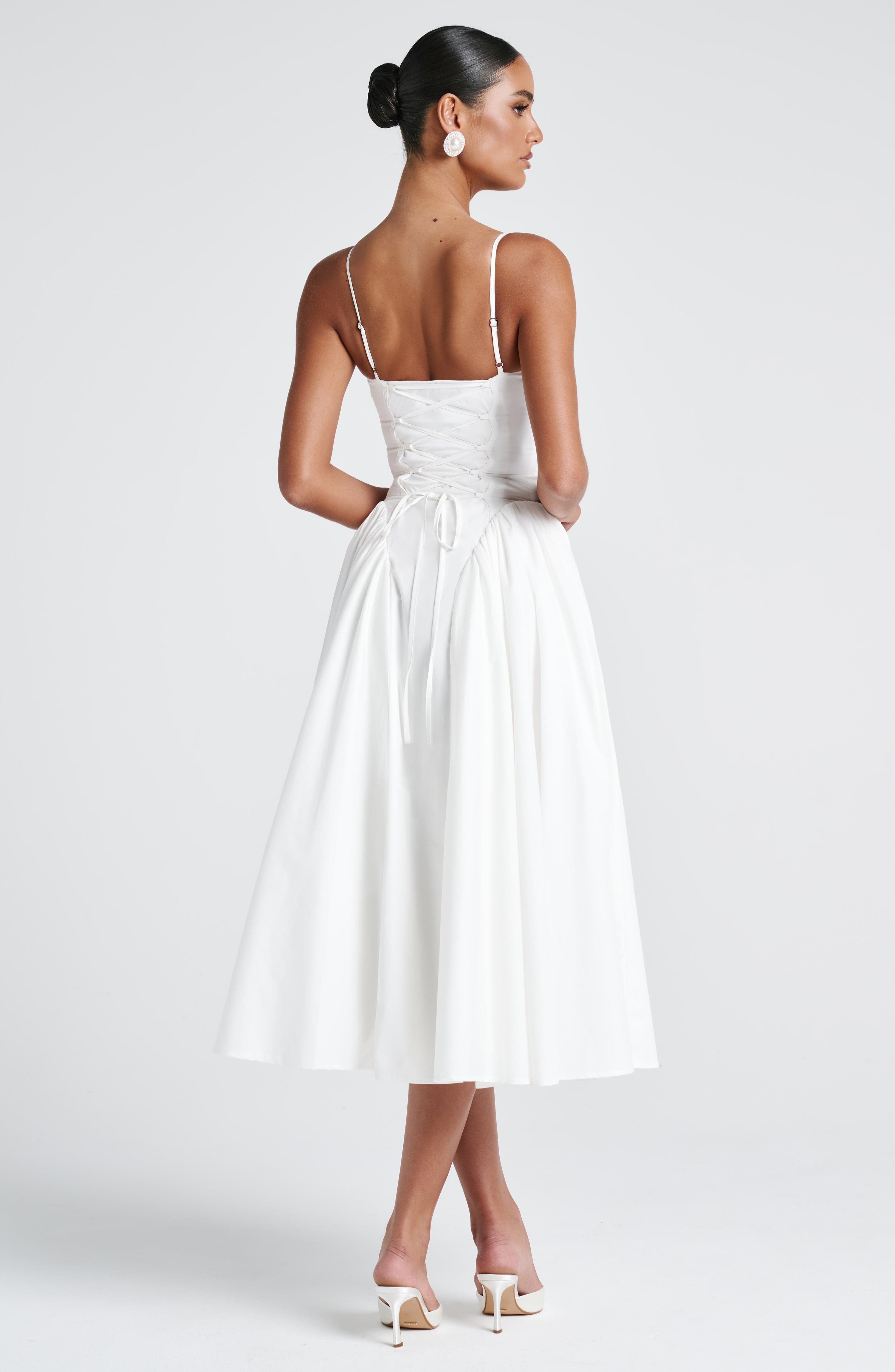 Emerson Midi Dress – Ivory