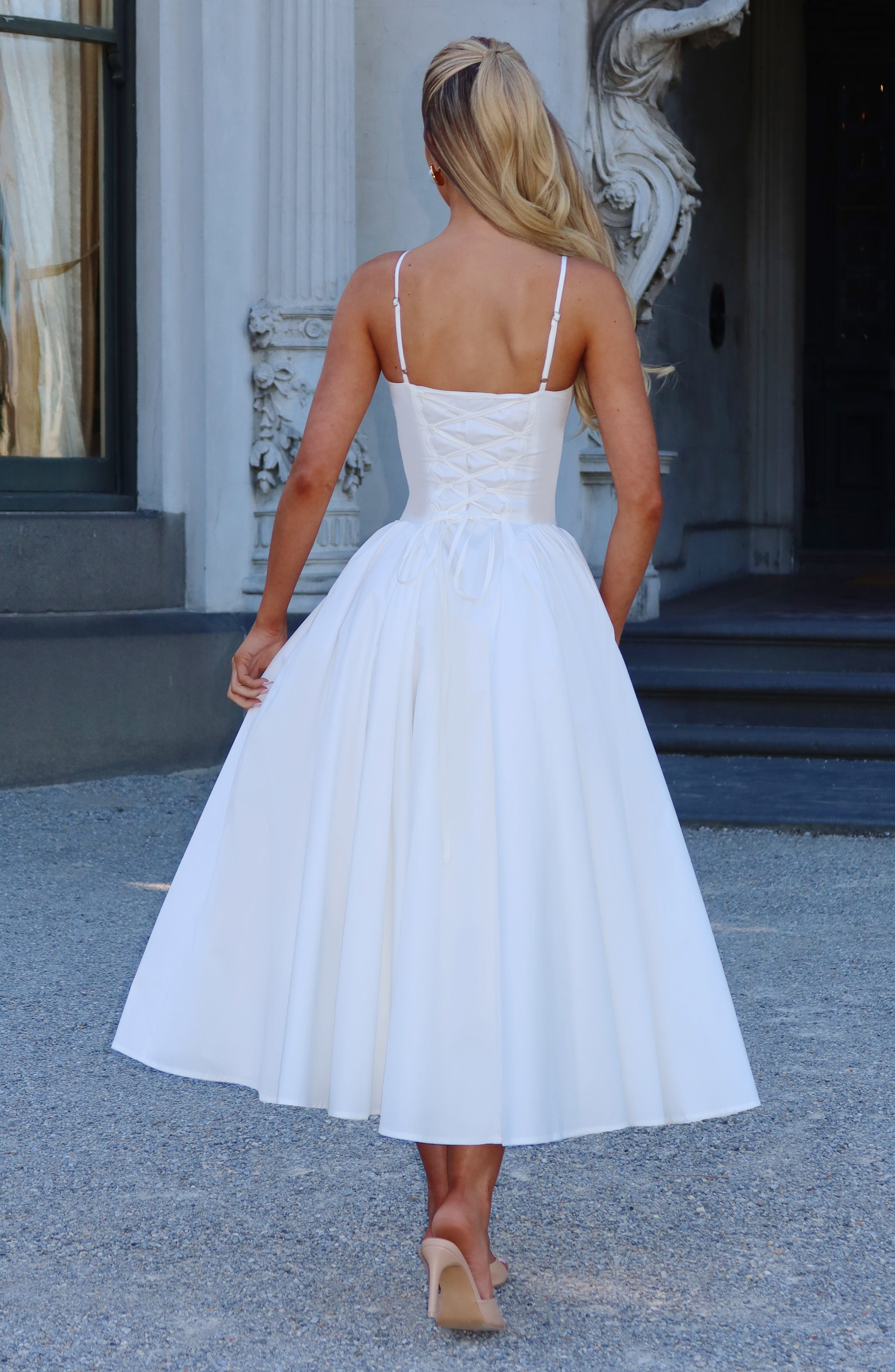 Emerson Midi Dress – Ivory