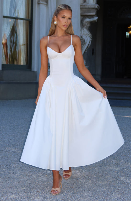 Emerson Midi Dress – Ivory