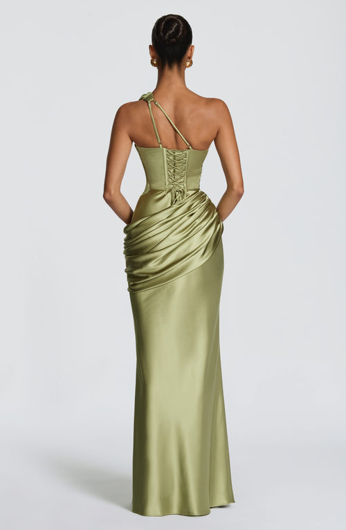 Emina Maxi Dress – Light Olive