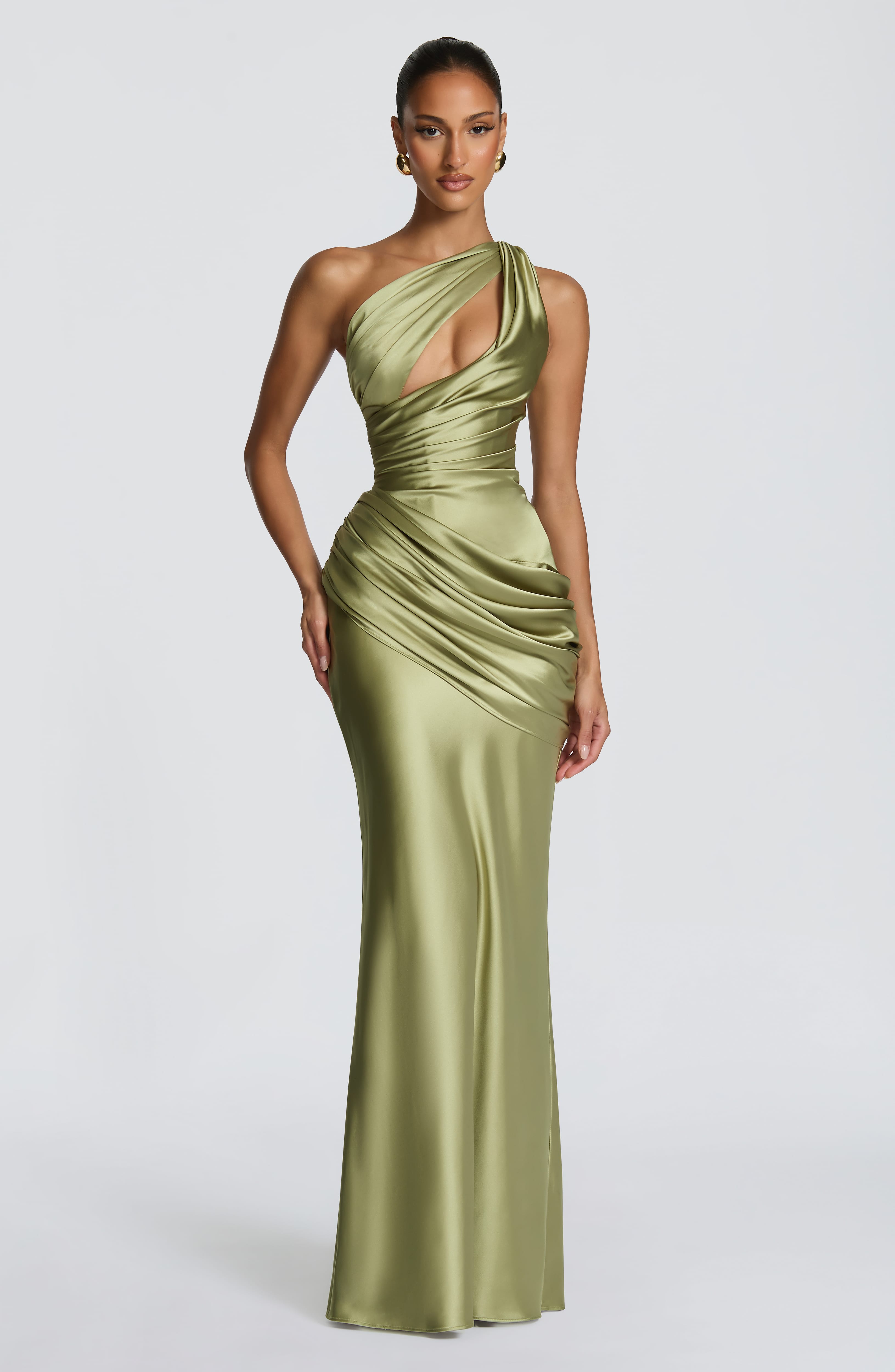 Emina Maxi Dress – Light Olive