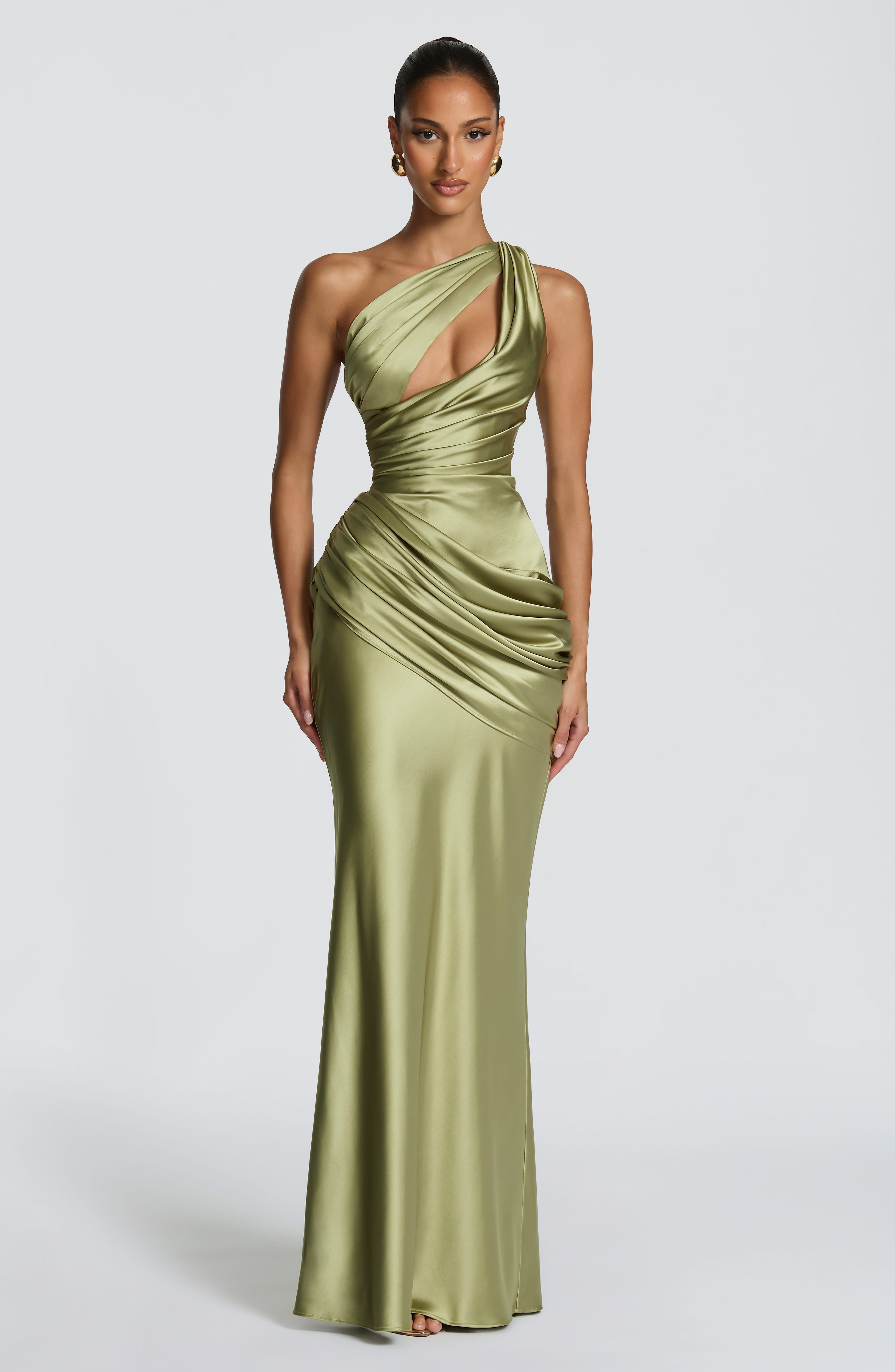 Emina Maxi Dress – Light Olive