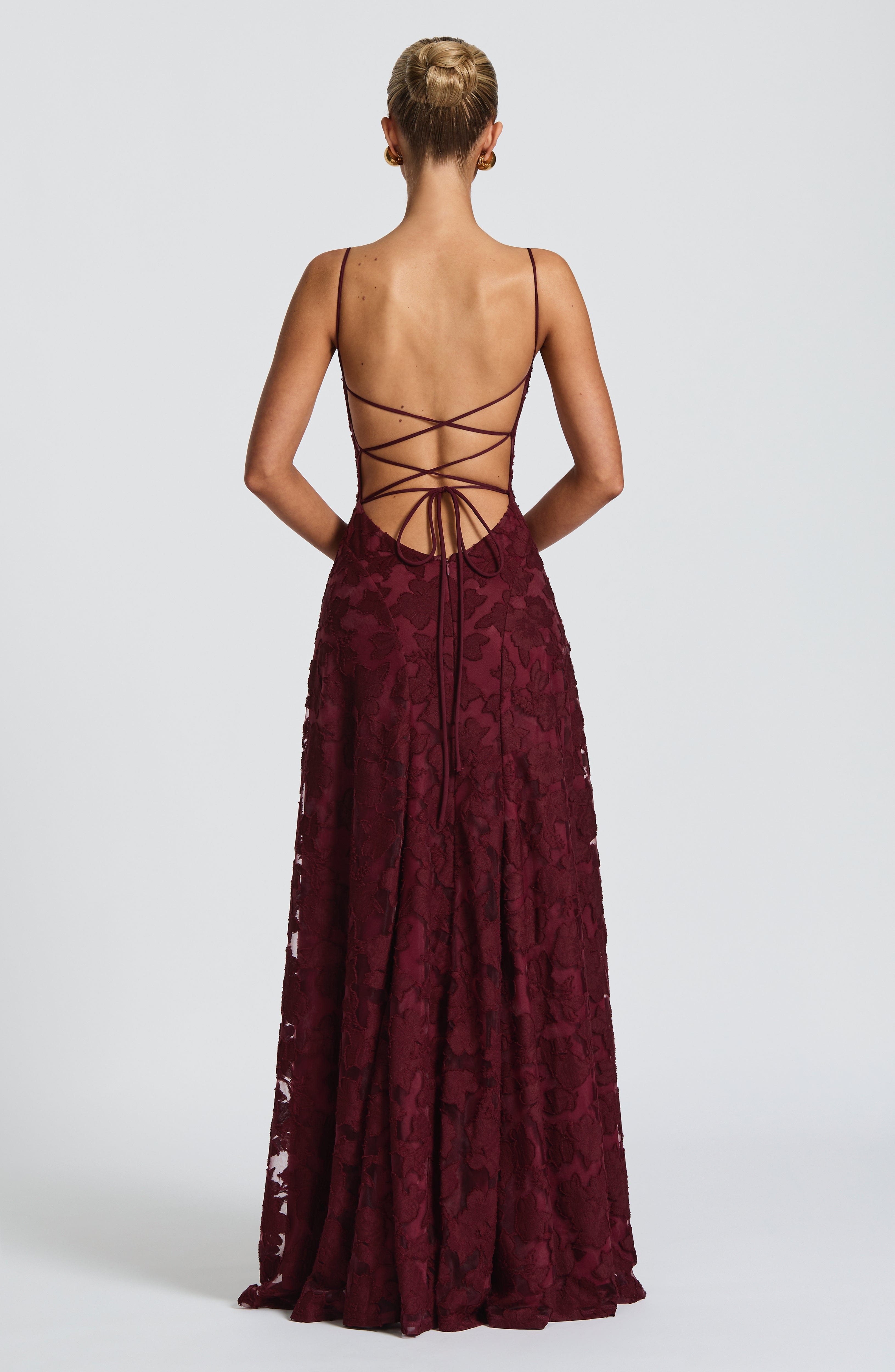 Camille Maxi Dress – Cherry Lacquer