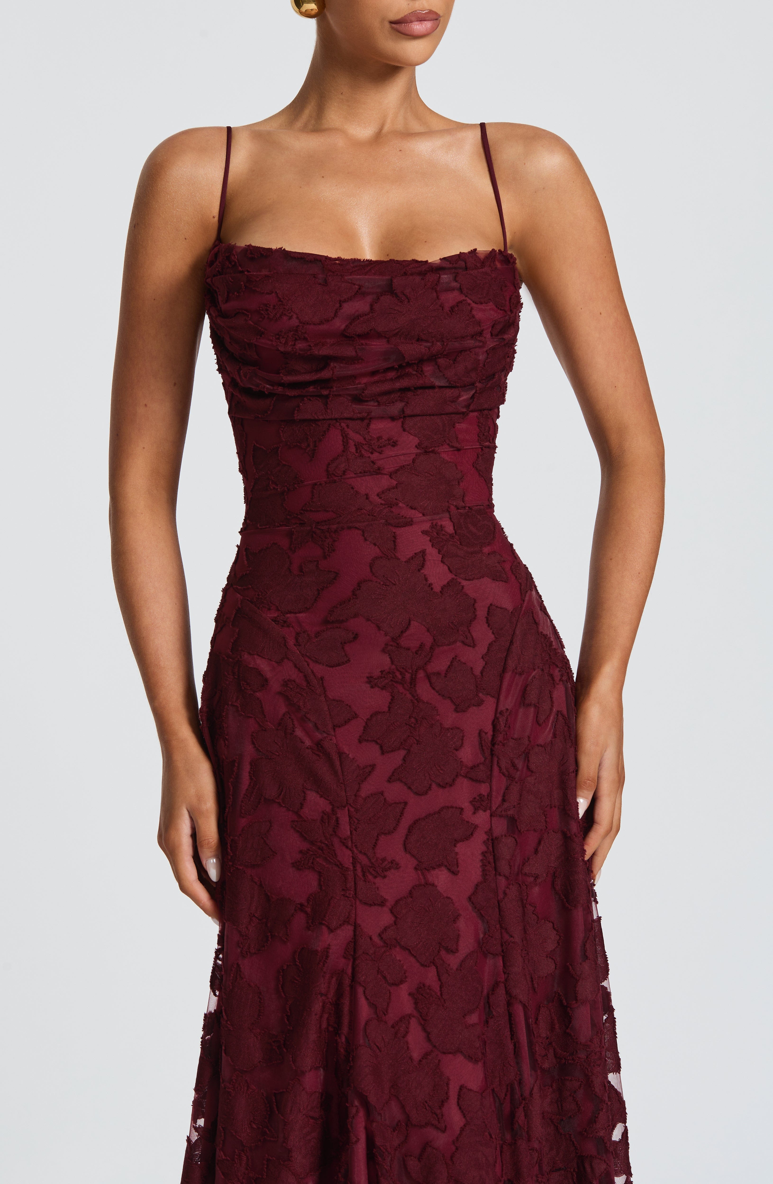 Camille Maxi Dress – Cherry Lacquer