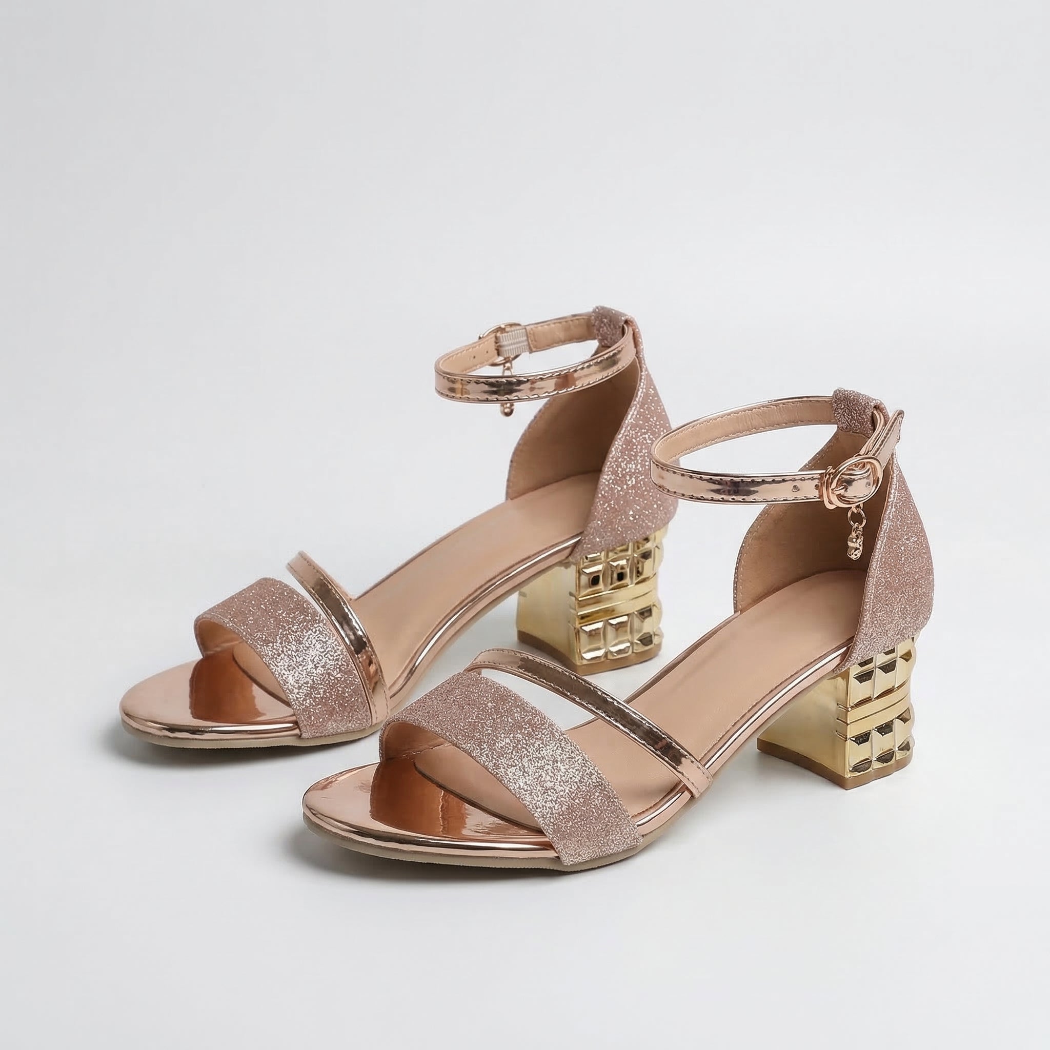Women's Metallic Strap Sandals