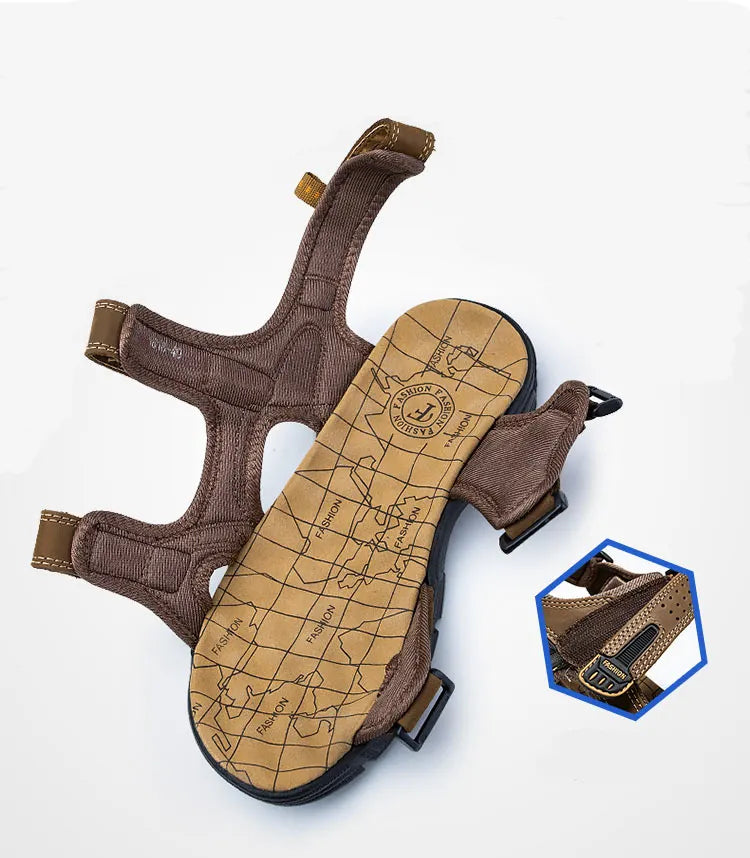 Men's Supportive Velcro Strap Sandals
