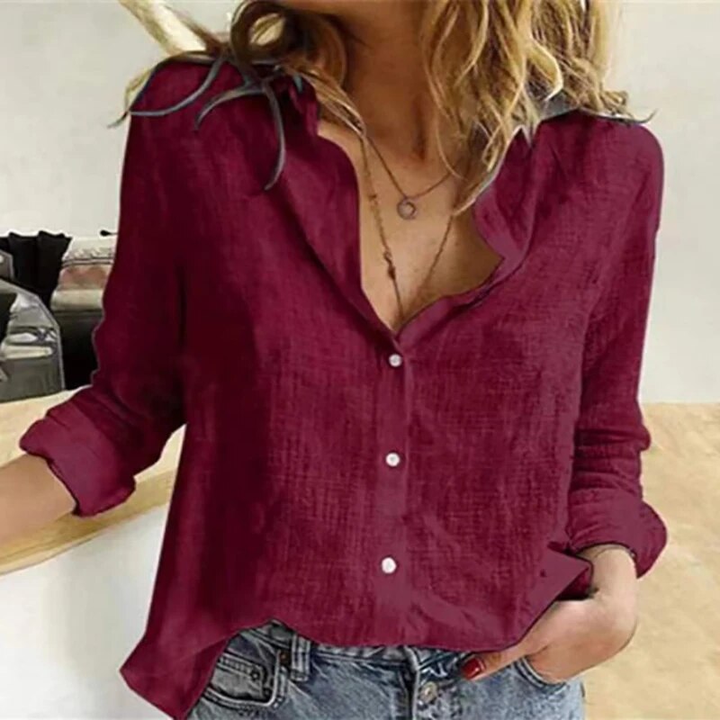 Fine Floral Blouse – Brown