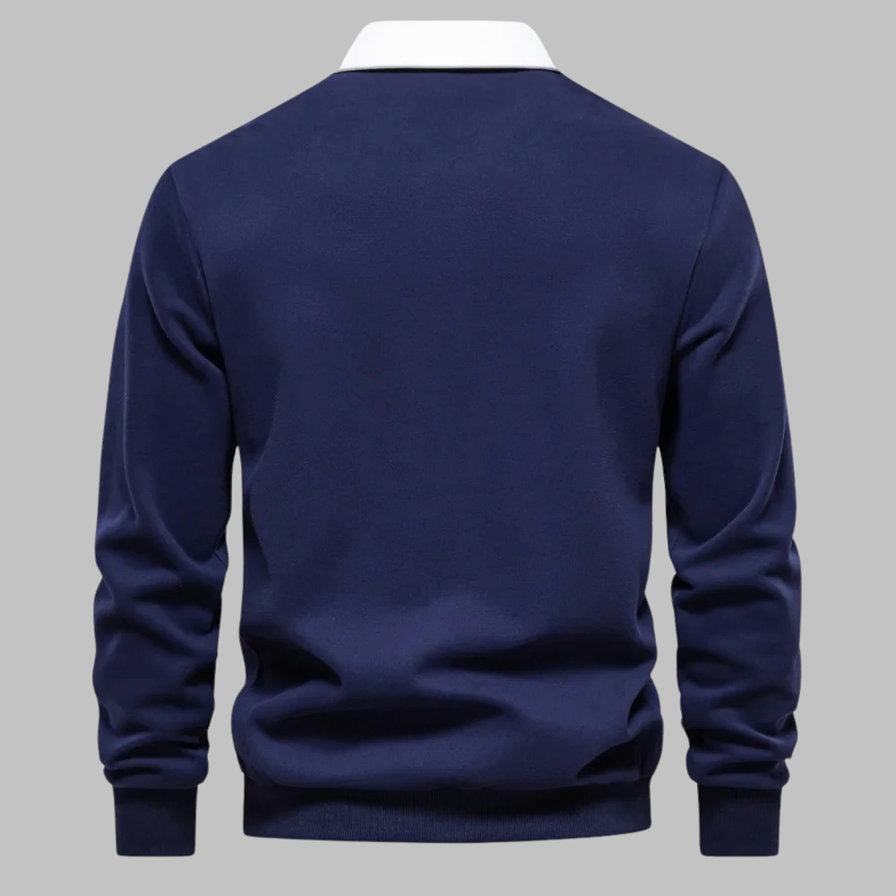 Men's Polo Neck Sweater