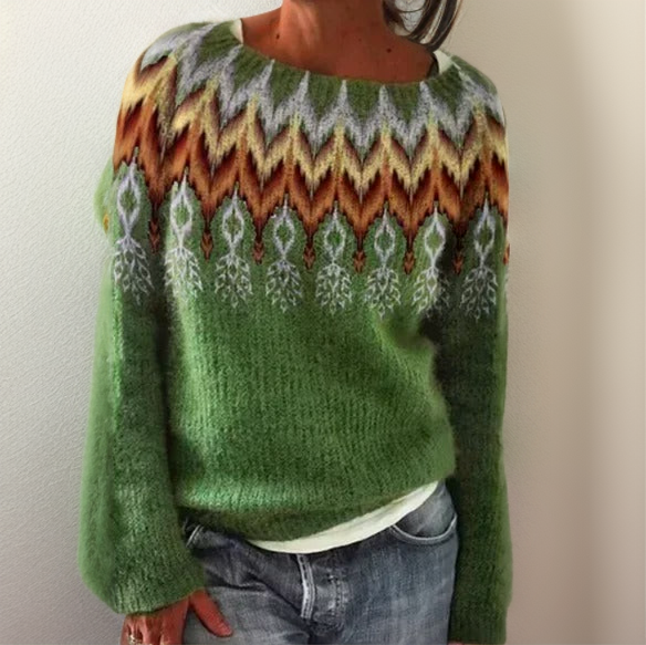 Women's Geometric Print Sweater