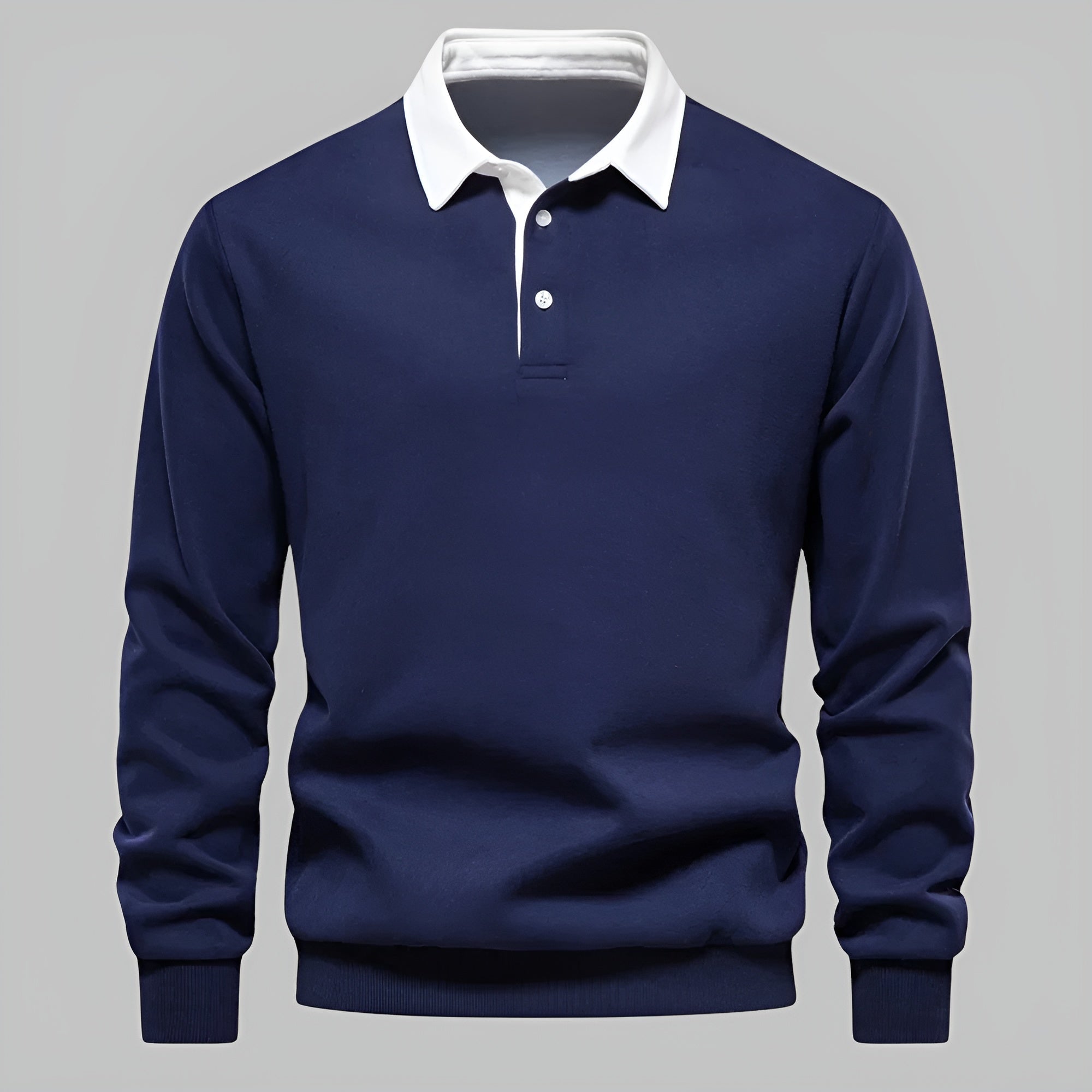 Men's Polo Neck Sweater