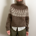 Women's Geometric Turtleneck