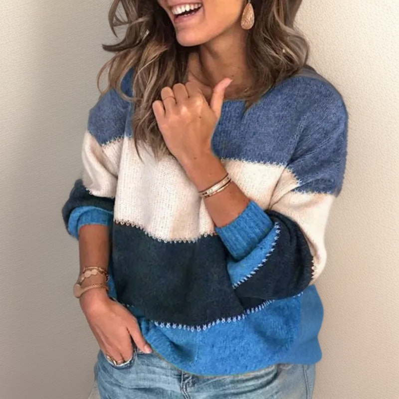 Women's Luxury Striped Sweater