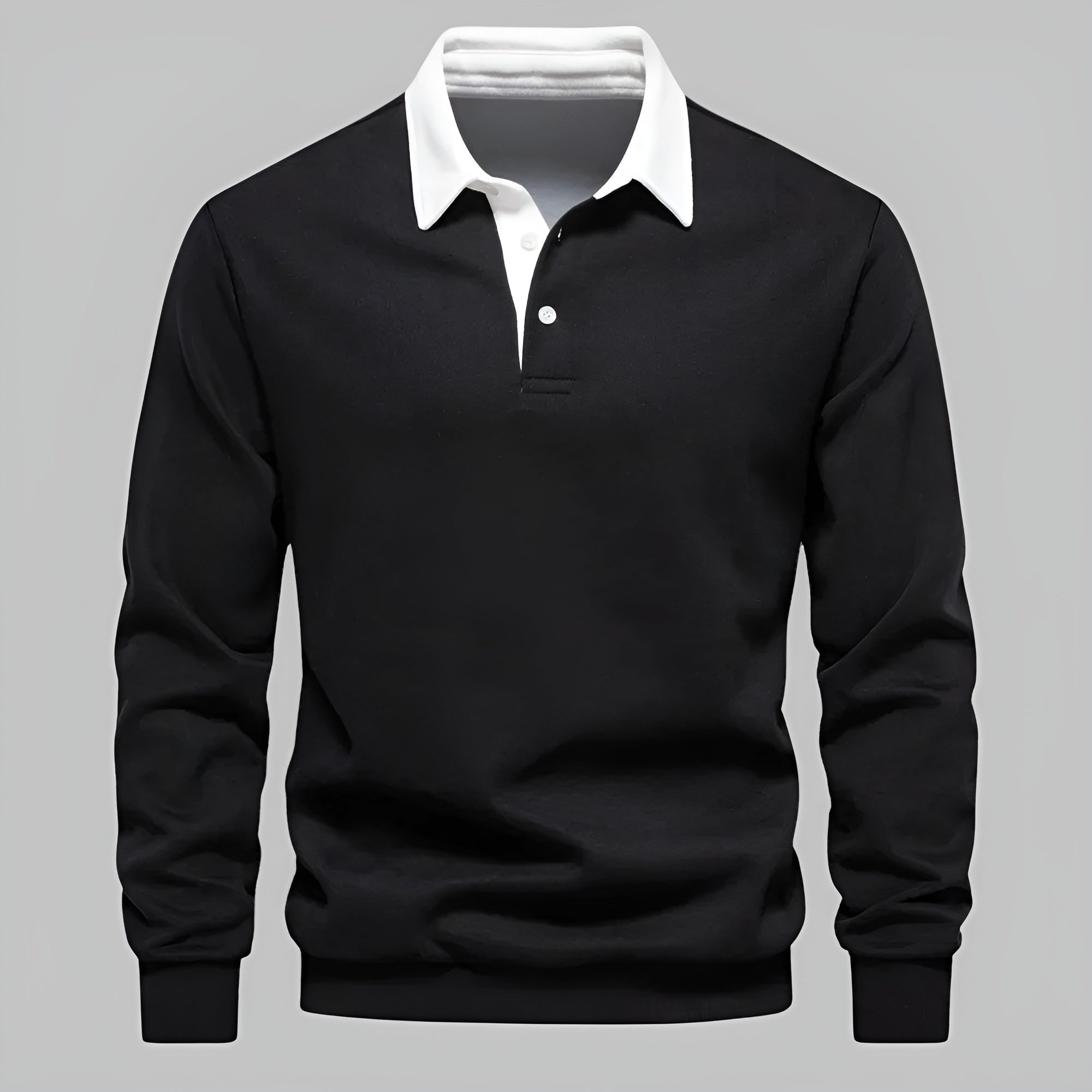 Men's Polo Neck Sweater