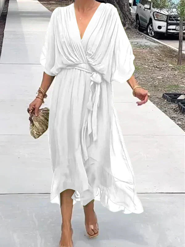 Women's Chiffon V-Neck Dress