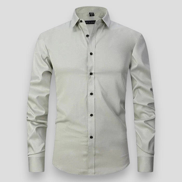 Men's Slim Fit Long Sleeve Stretch Shirt
