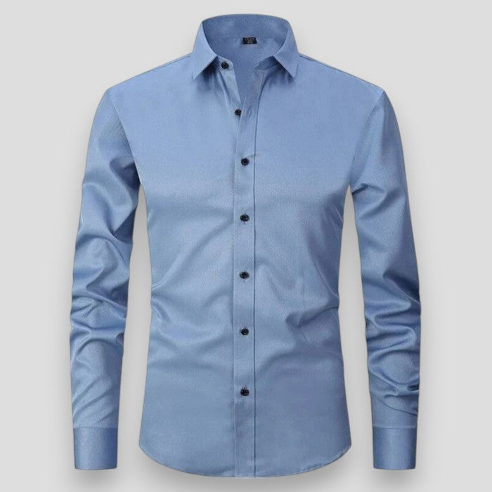 Men's Slim Fit Long Sleeve Stretch Shirt