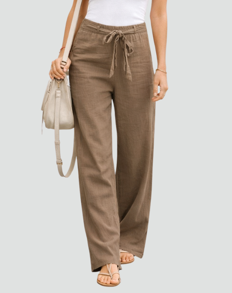 Women's Wide Leg Linen Pants