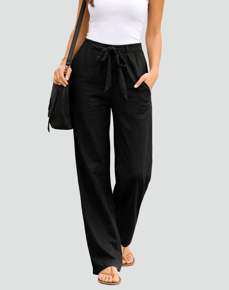 Women's Wide Leg Linen Pants