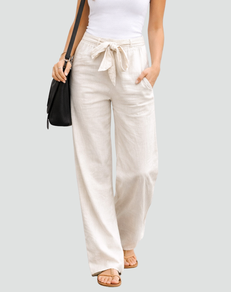Women's Wide Leg Linen Pants
